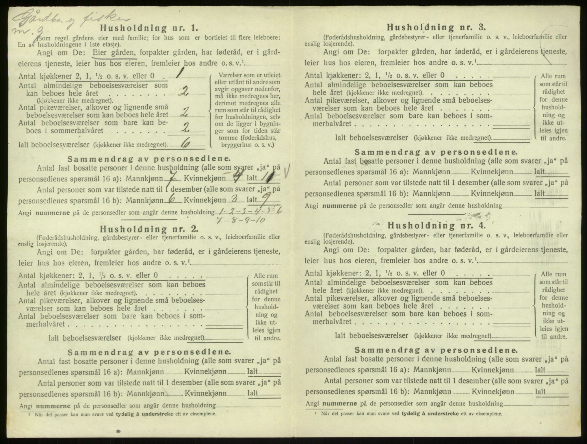 SAB, Folketelling 1920 for 1253 Hosanger herred, 1920, s. 774