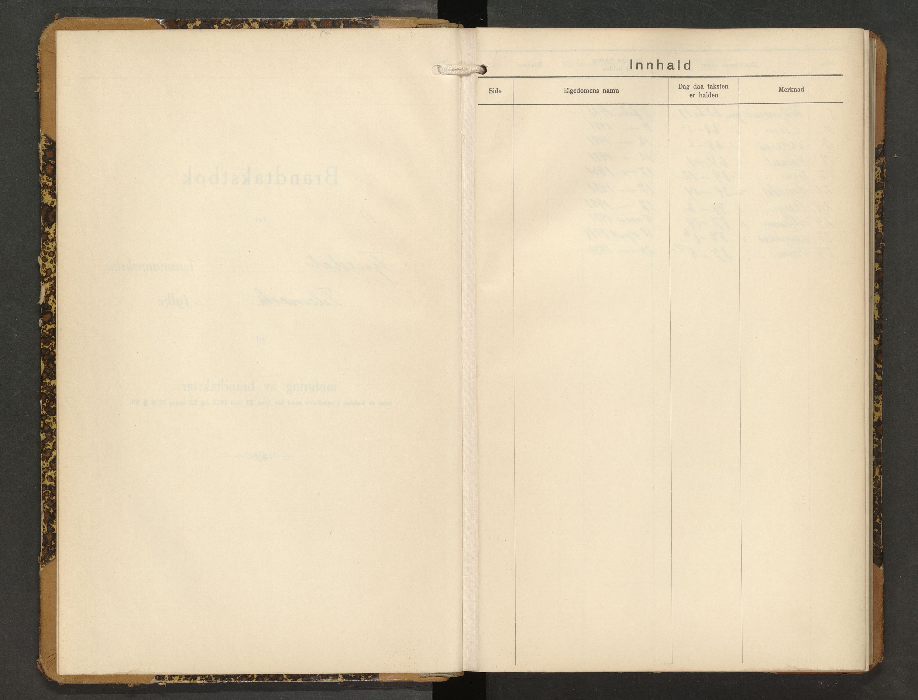 Fyresdal lensmannskontor, AV/SAKO-A-554/Y/Yc/Ycb/L0005: Skjematakstprotokoll, 1931-1953