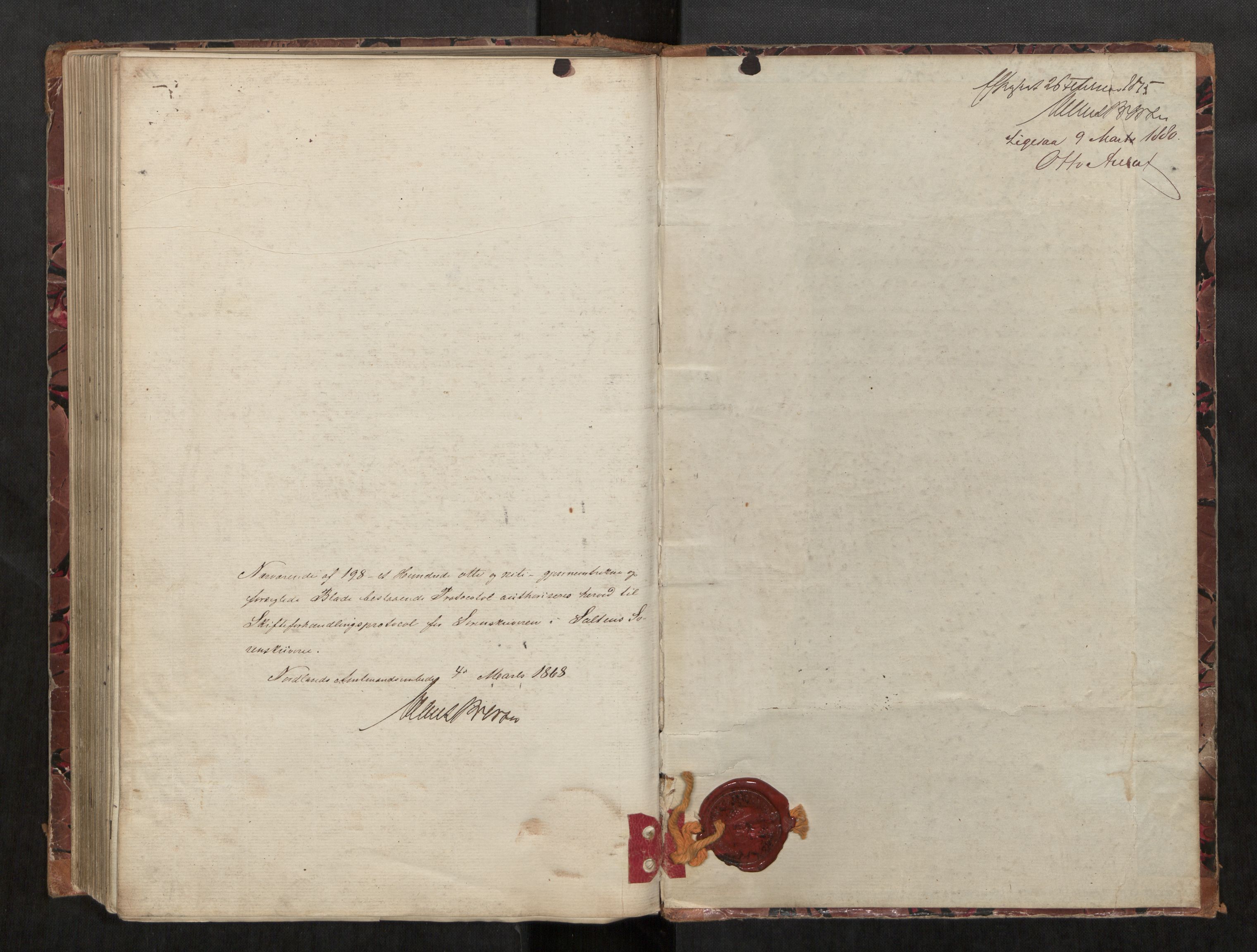 Salten sorenskriveri, AV/SAT-A-4578/1/3/3B/L0007: Skiftebehandlingsprotokoll, 1868-1879