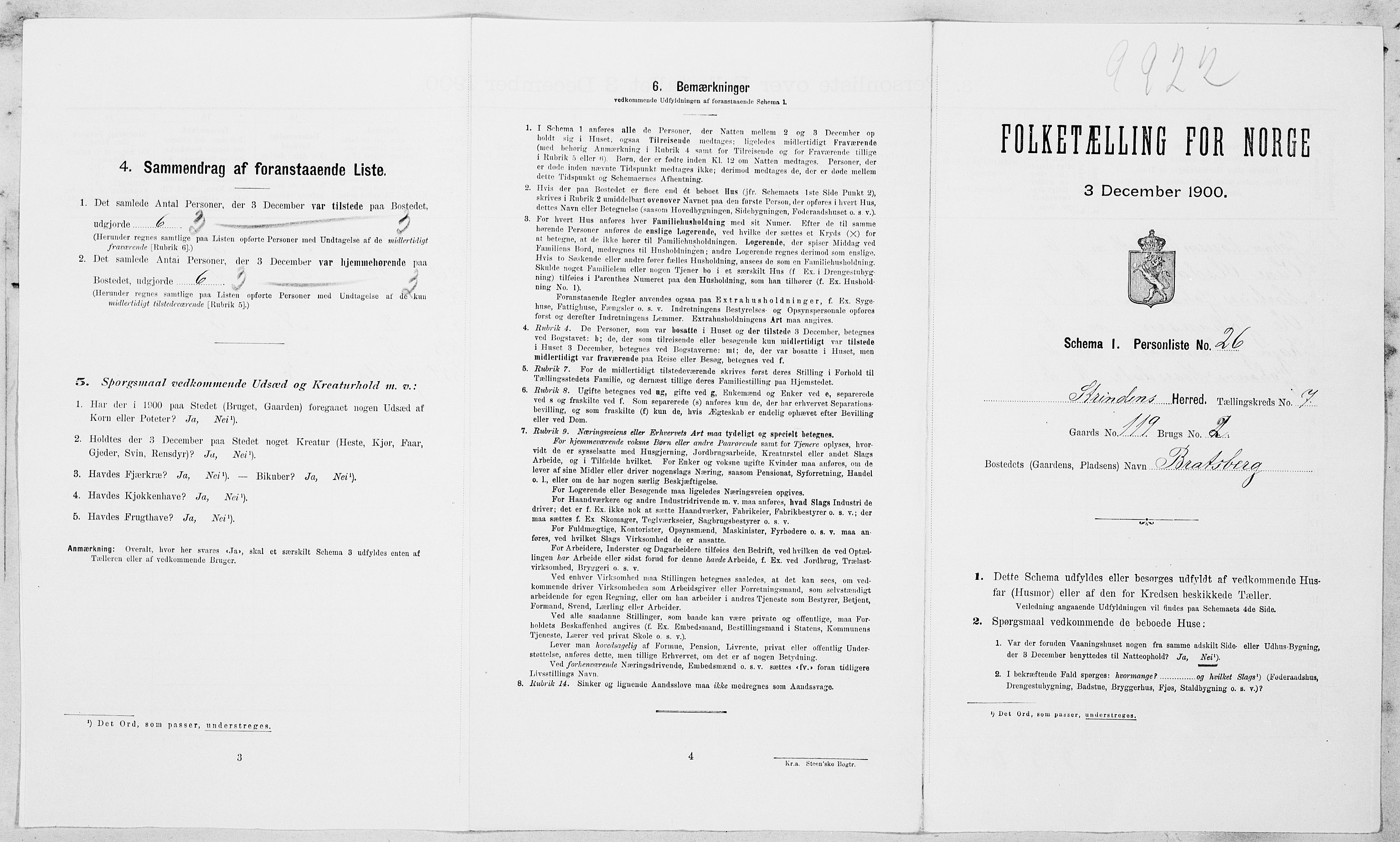 SAT, Folketelling 1900 for 1660 Strinda herred, 1900, s. 1238