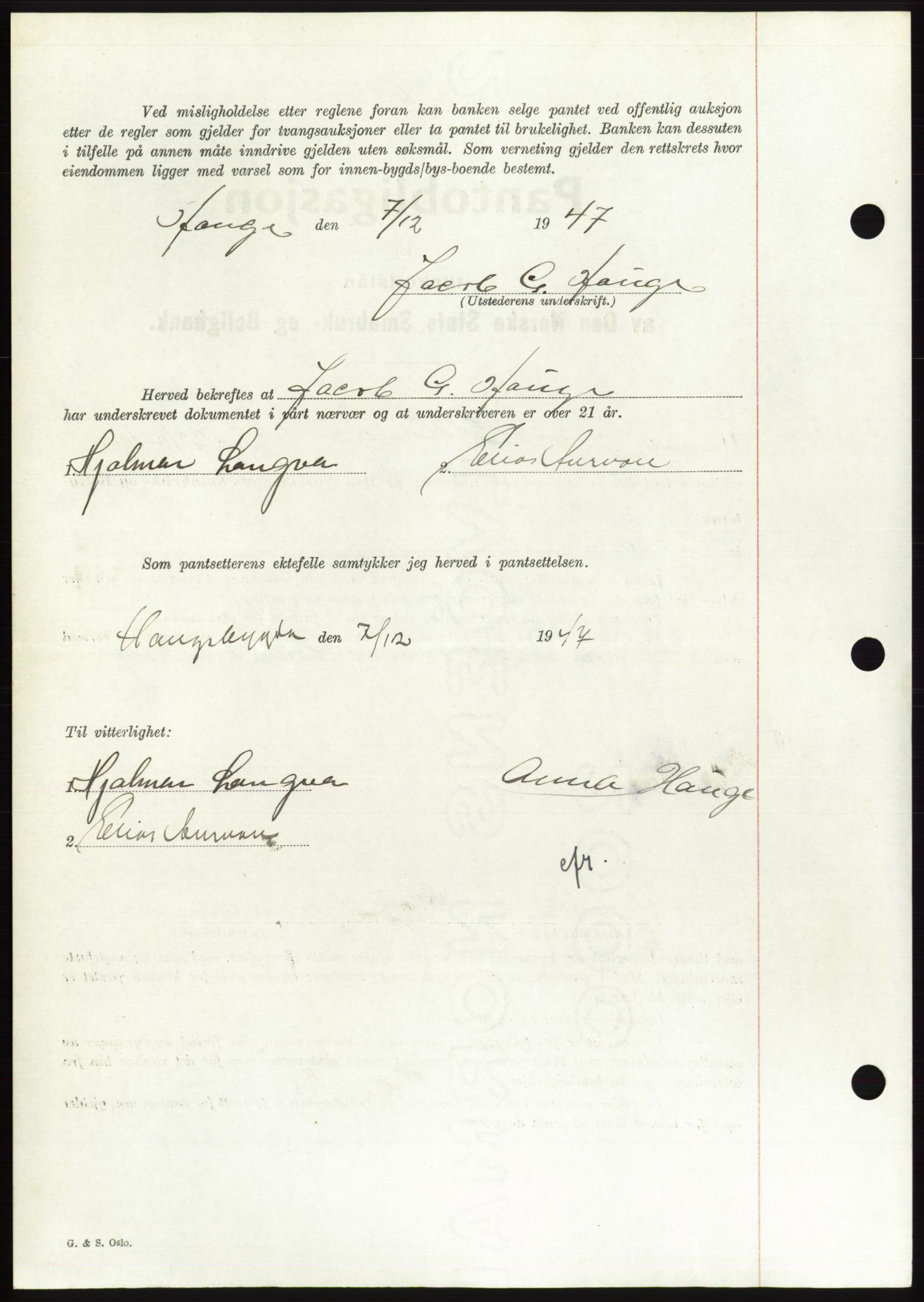 Søre Sunnmøre sorenskriveri, AV/SAT-A-4122/1/2/2C/L0115: Pantebok nr. 3B, 1947-1948, Dagboknr: 1863/1947
