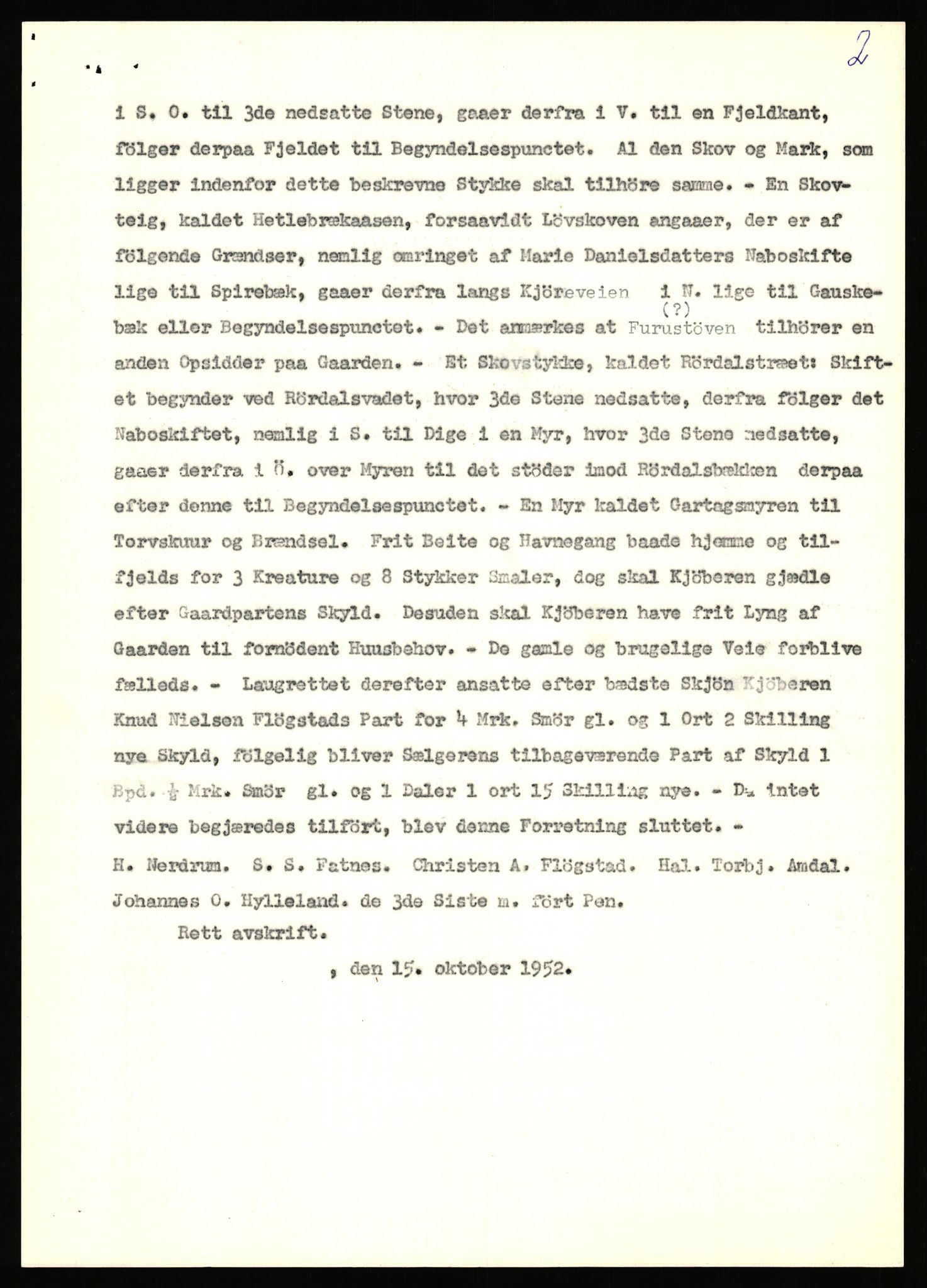 Statsarkivet i Stavanger, AV/SAST-A-101971/03/Y/Yj/L0021: Avskrifter sortert etter gårdsnavn: Fiveland - Fosen, 1750-1930, s. 322