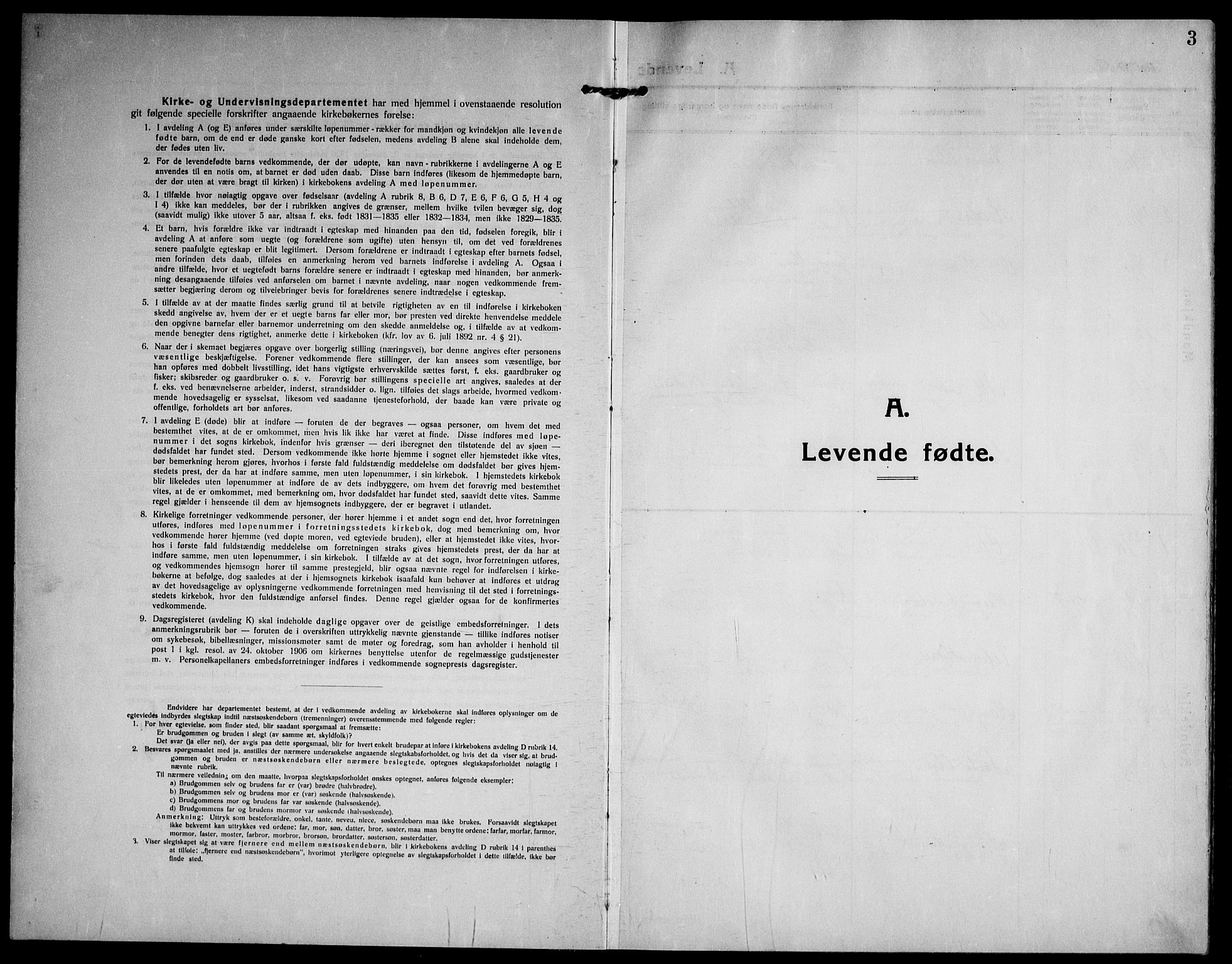 Ramnes kirkebøker, SAKO/A-314/F/Fa/L0009: Ministerialbok nr. I 9, 1912-1929, s. 3