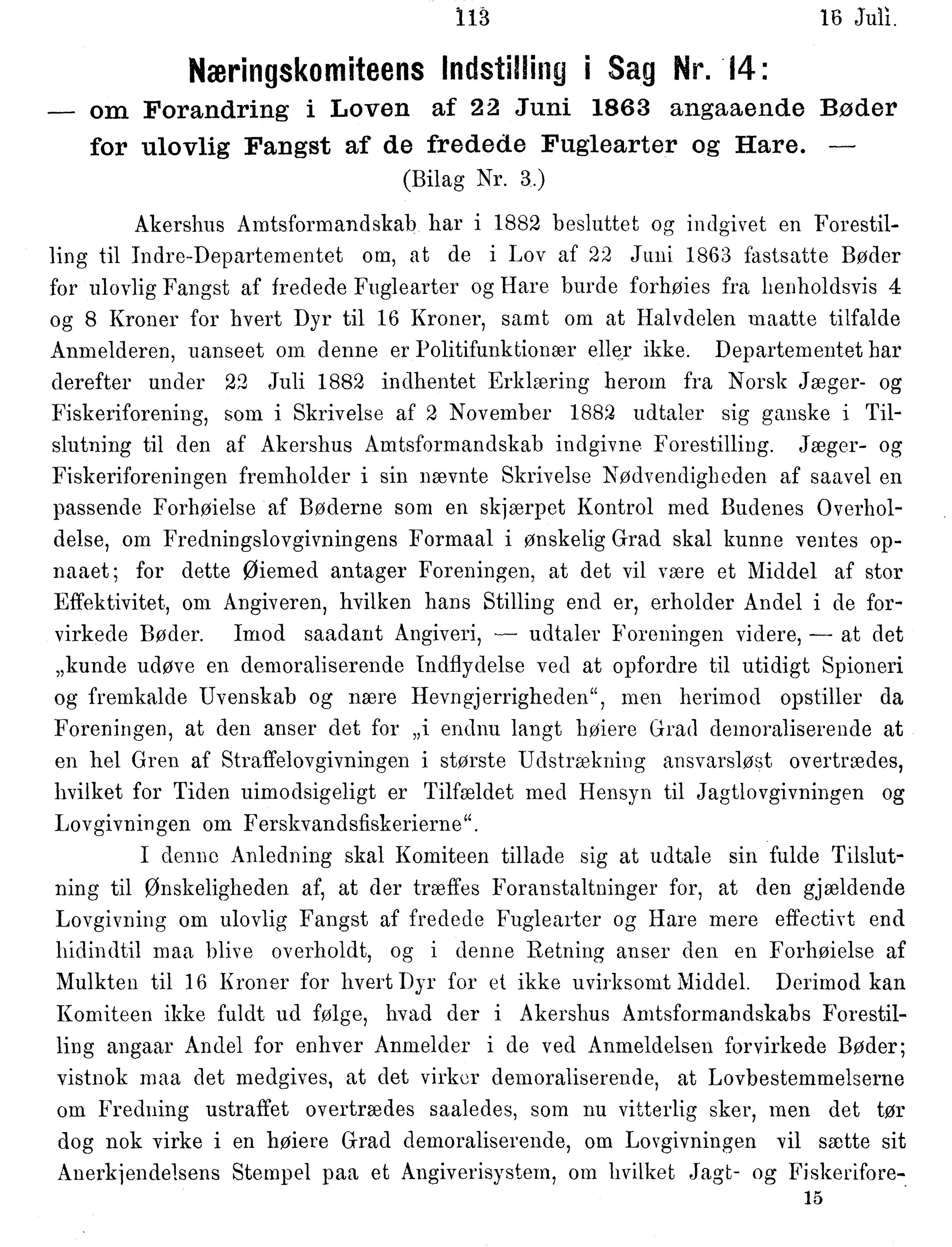 Nordland Fylkeskommune. Fylkestinget, AIN/NFK-17/176/A/Ac/L0014: Fylkestingsforhandlinger 1881-1885, 1881-1885