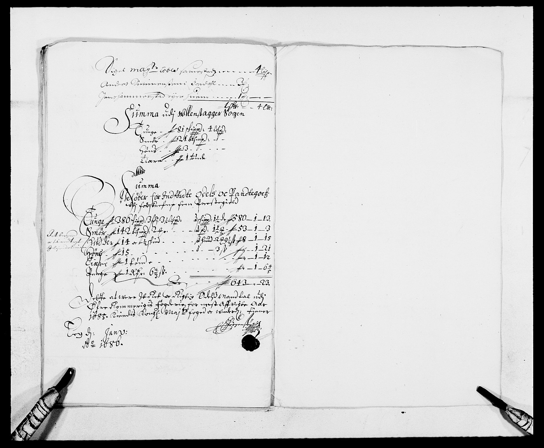 Rentekammeret inntil 1814, Reviderte regnskaper, Fogderegnskap, RA/EA-4092/R12/L0699: Fogderegnskap Øvre Romerike, 1685-1686, s. 67
