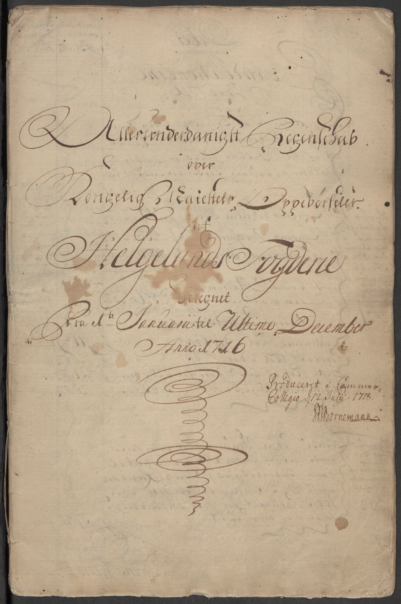 Rentekammeret inntil 1814, Reviderte regnskaper, Fogderegnskap, RA/EA-4092/R65/L4514: Fogderegnskap Helgeland, 1716, s. 4