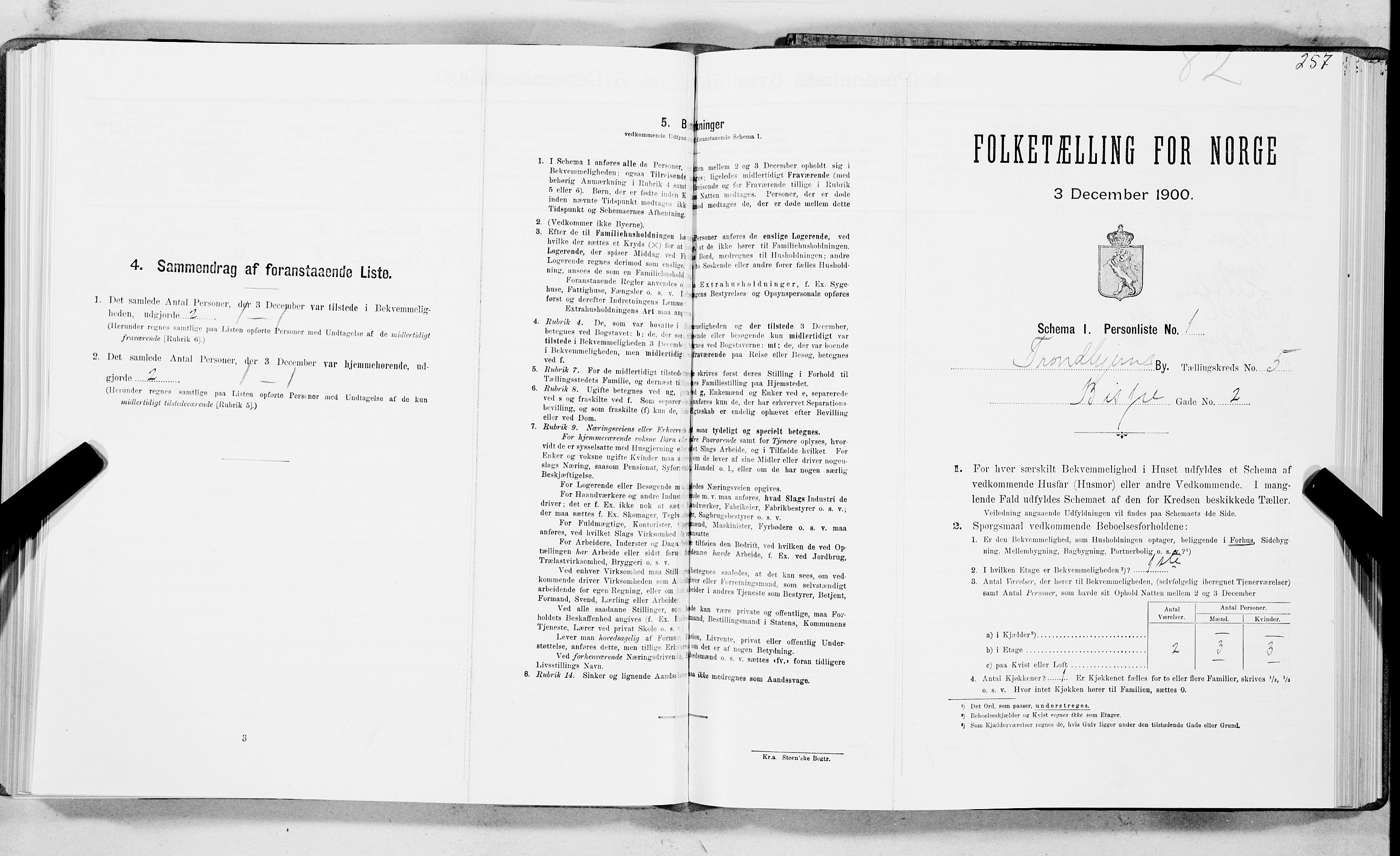 SAT, Folketelling 1900 for 1601 Trondheim kjøpstad, 1900, s. 837