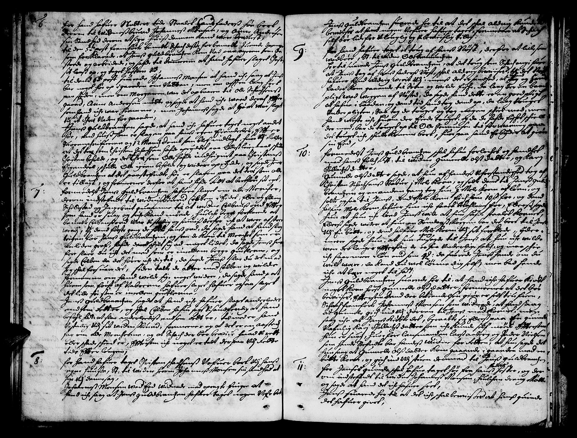 Indre Sogn tingrett, AV/SAB-A-3301/1/F/Fa/L0019: Tingbok 19, 1692, s. 9b-10a