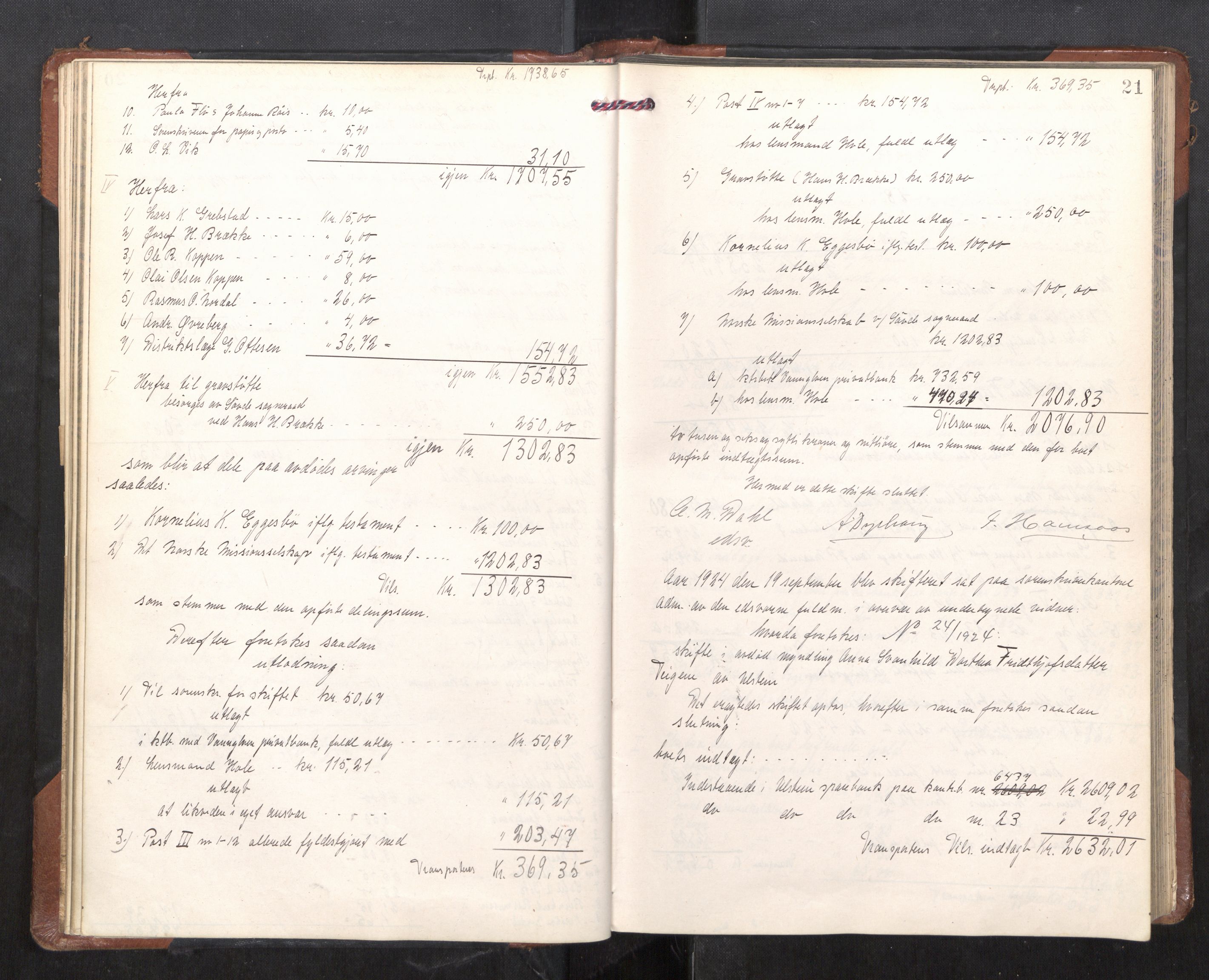 Søre Sunnmøre sorenskriveri, AV/SAT-A-4122/1/3/3A/L0025: Skifte- / Skifteutloddings- / Skifteslutningsprotokollar, 1924-1927, s. 20b-21a