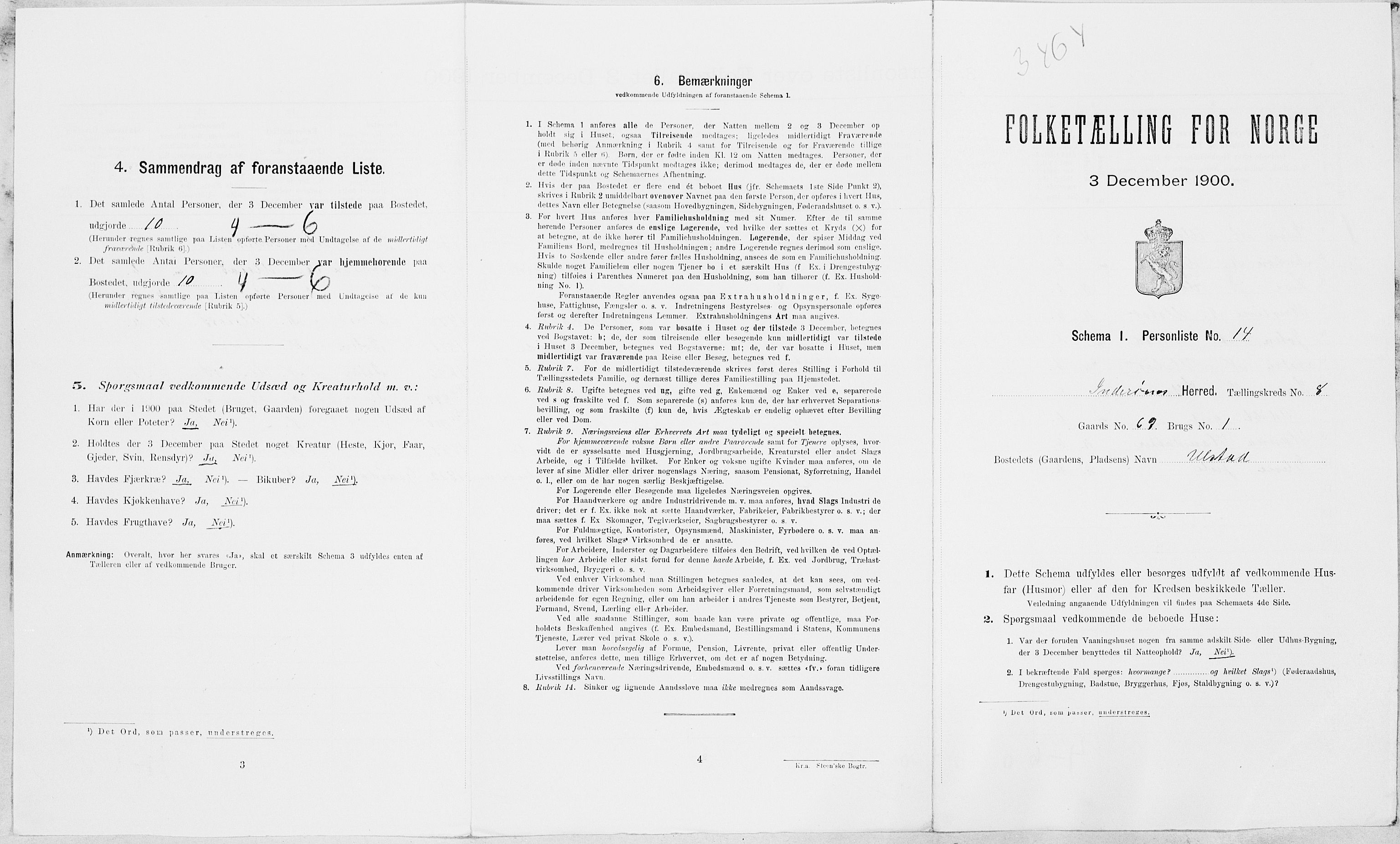 SAT, Folketelling 1900 for 1729 Inderøy herred, 1900, s. 1099