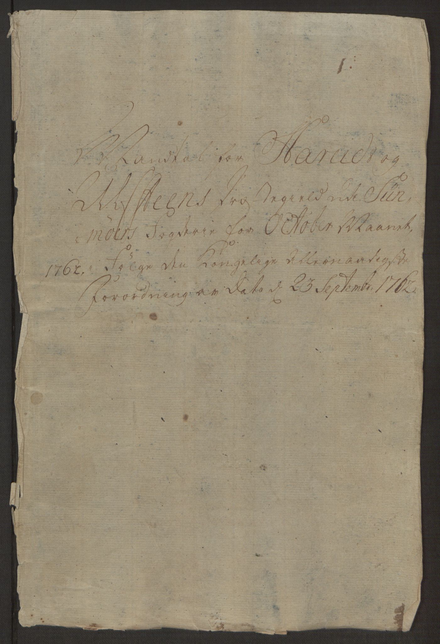 Rentekammeret inntil 1814, Realistisk ordnet avdeling, AV/RA-EA-4070/Ol/L0019: [Gg 10]: Ekstraskatten, 23.09.1762. Sunnmøre, 1762-1763, s. 442