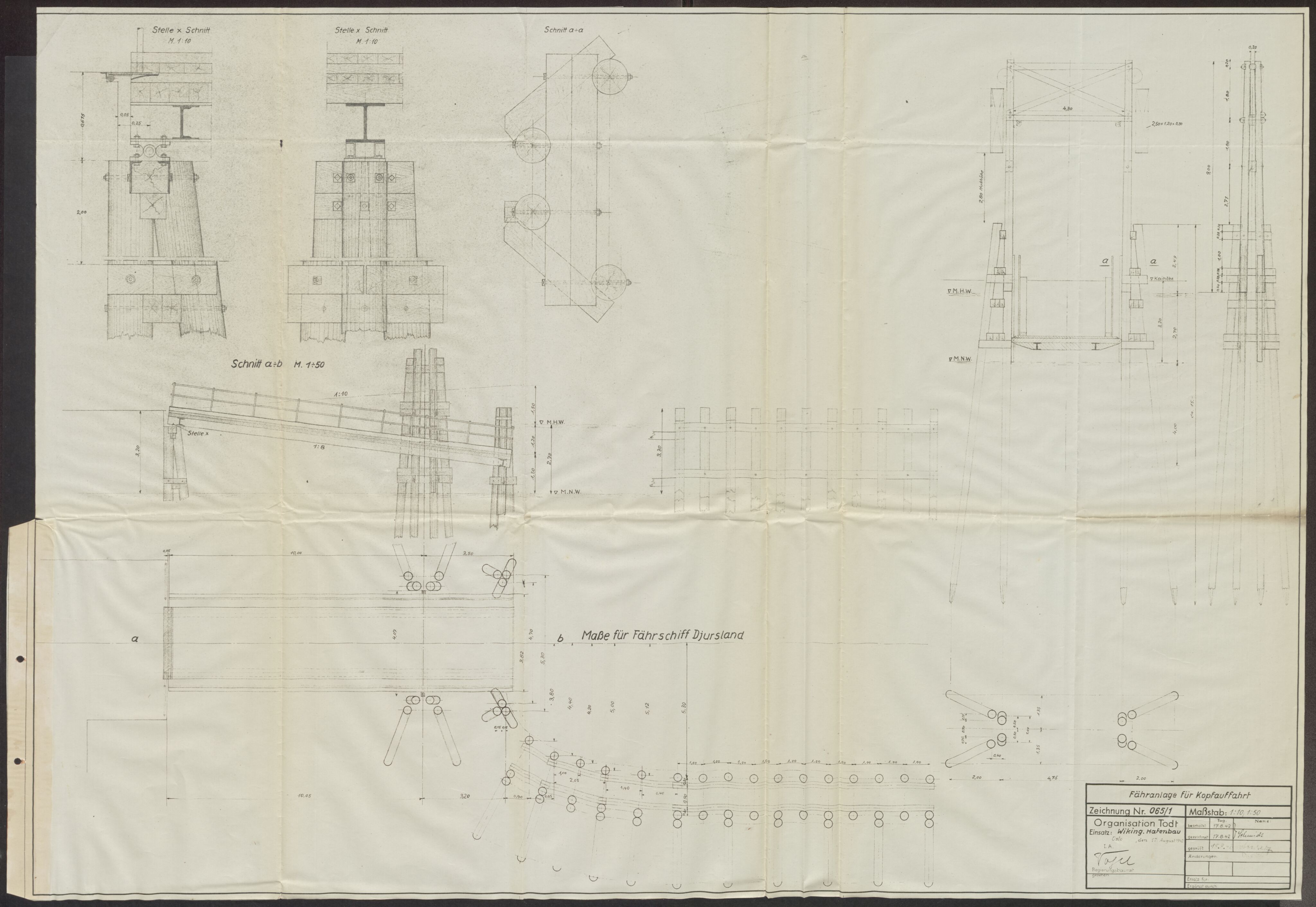 Tyske arkiver, Organisation Todt (OT), Einsatzgruppe Wiking, AV/RA-RAFA-2188/1/E/E2/E2d/L0023: Fähren und Anlegen, 1942-1944, s. 140