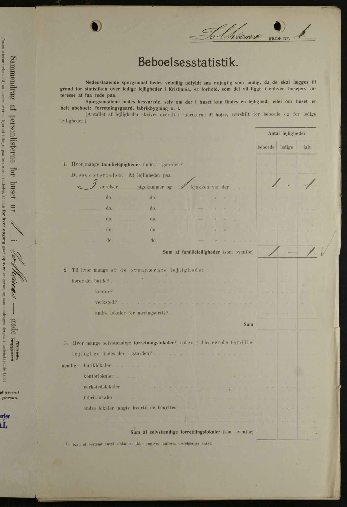 OBA, Kommunal folketelling 1.2.1908 for Kristiania kjøpstad, 1908, s. 89667