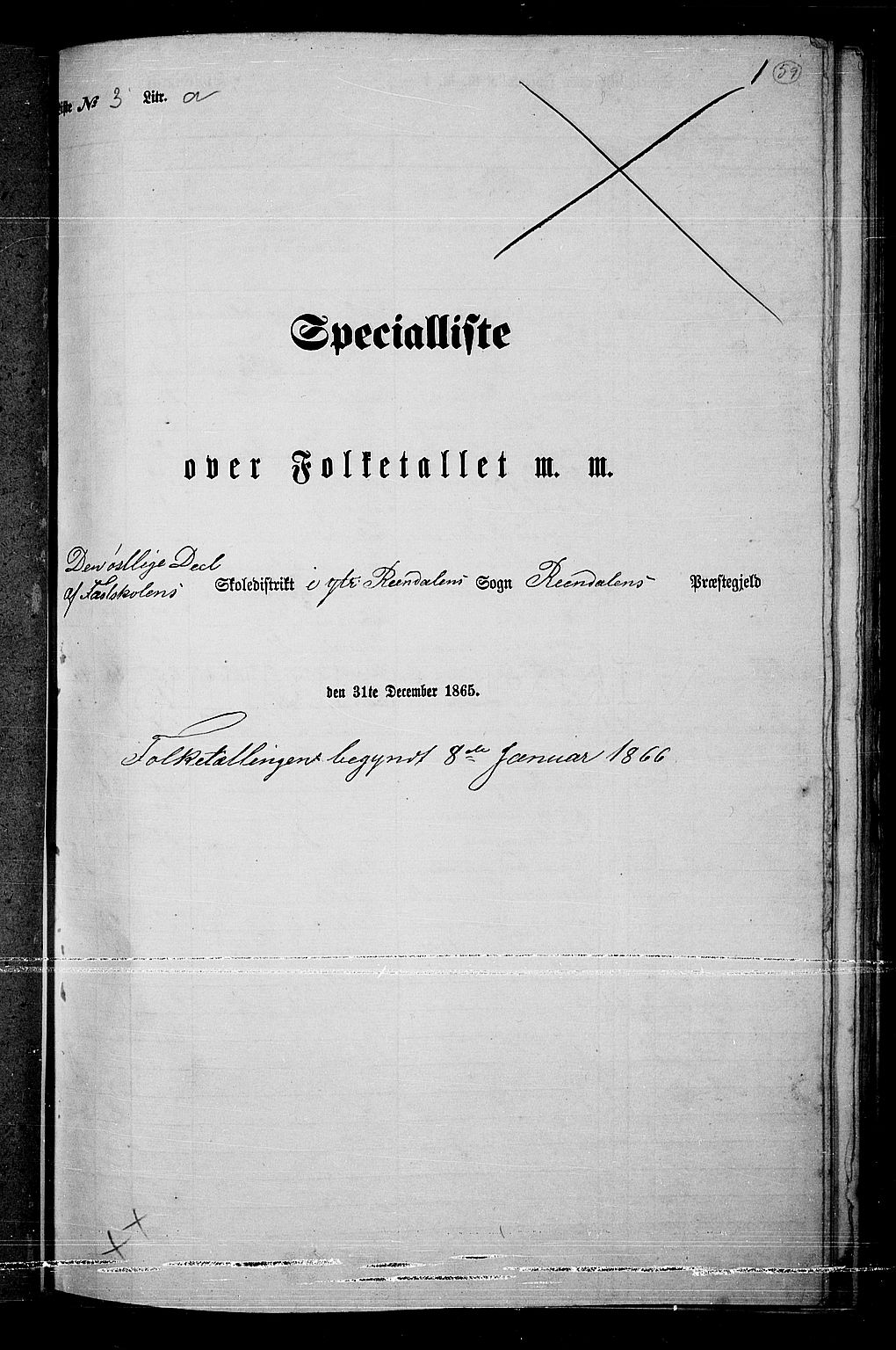 RA, Folketelling 1865 for 0432P Rendalen prestegjeld, 1865, s. 52