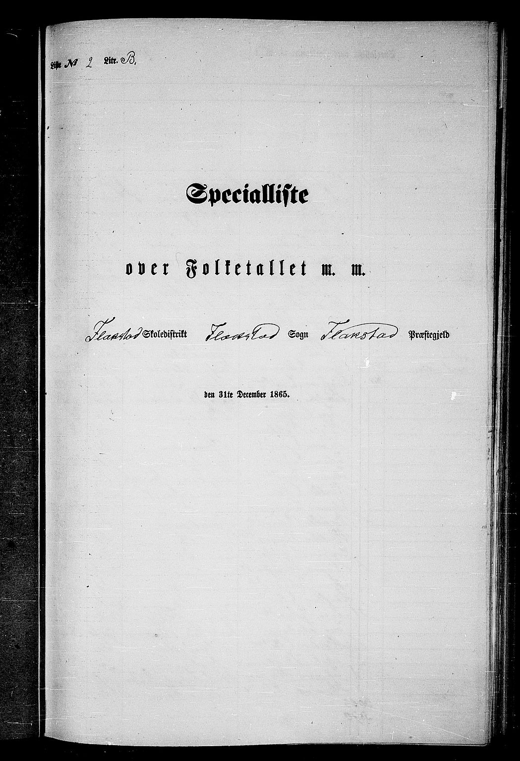 RA, Folketelling 1865 for 1859P Flakstad prestegjeld, 1865, s. 41