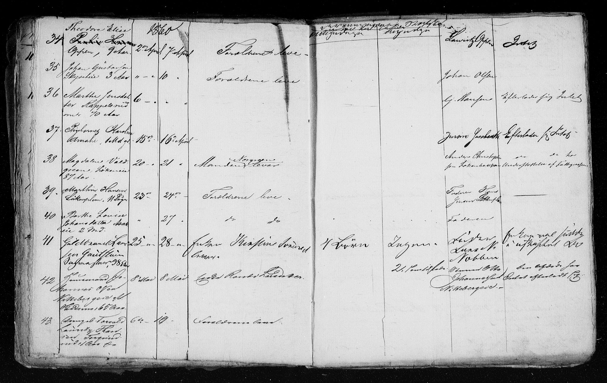 Nedre Romerike sorenskriveri, SAO/A-10469/H/Hb/Hba/L0002: Dødsfallsprotokoll, rekke I , 1857-1862