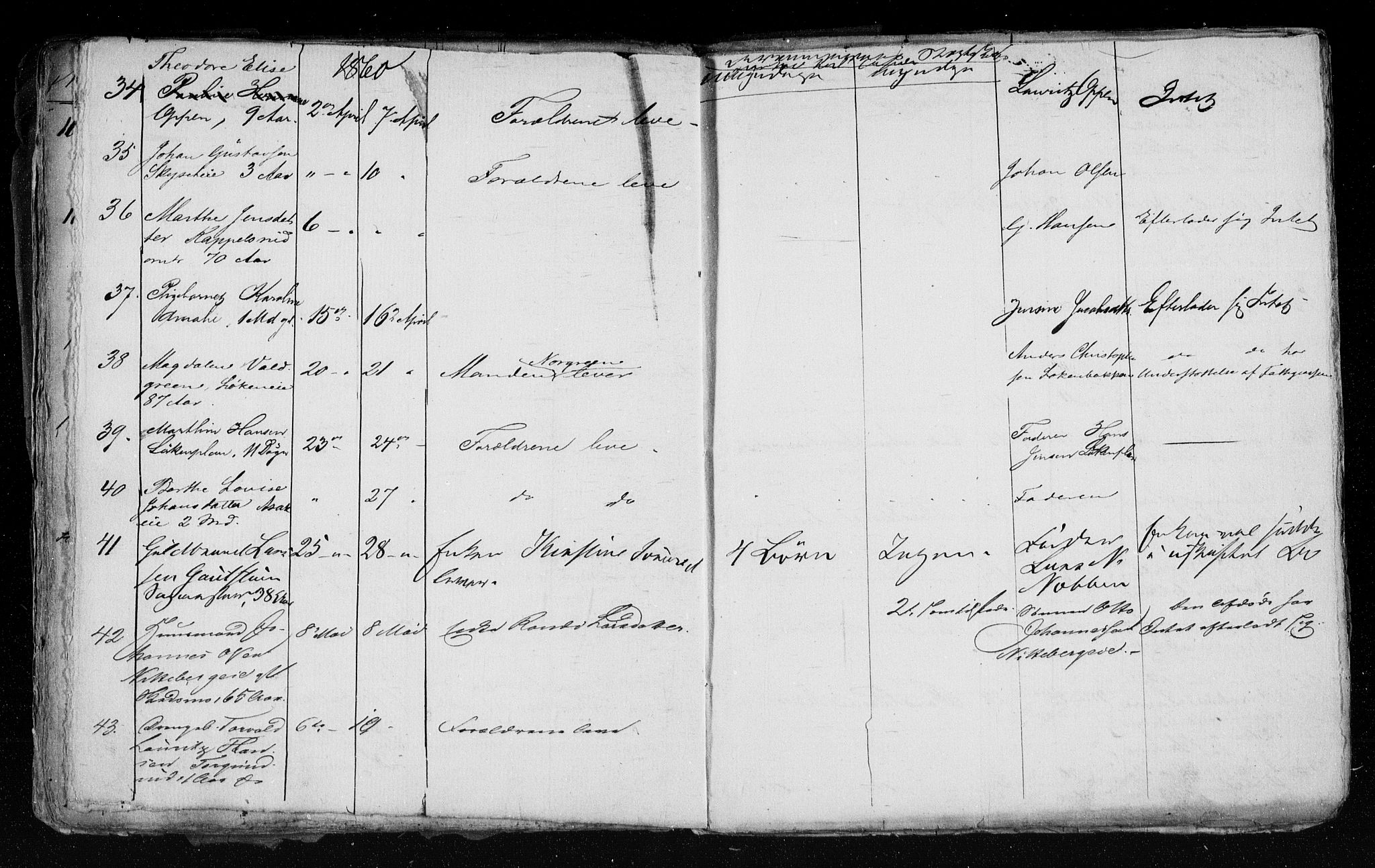 Nedre Romerike sorenskriveri, AV/SAO-A-10469/H/Hb/Hba/L0002: Dødsfallsprotokoll, rekke I , 1857-1862