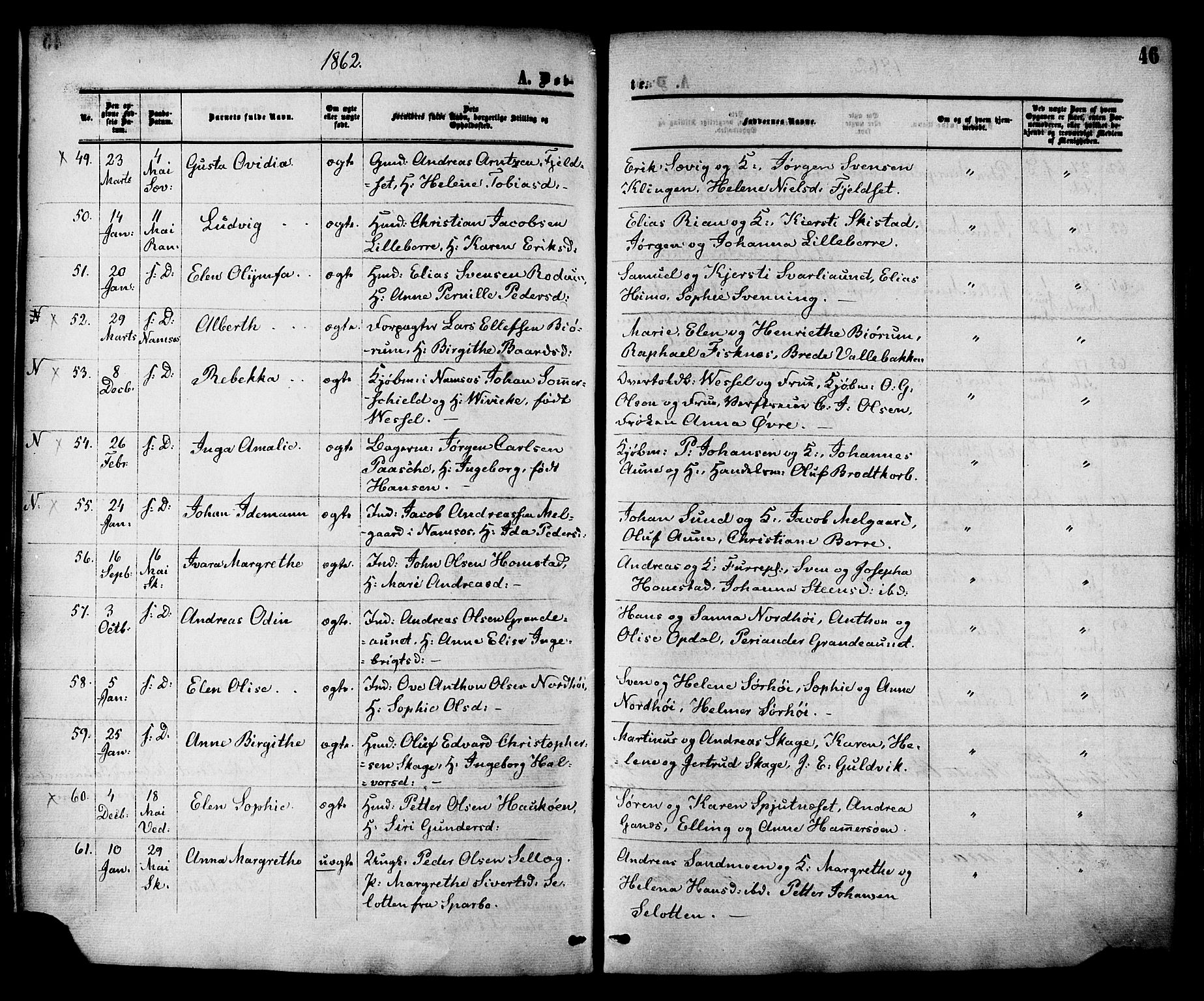 Ministerialprotokoller, klokkerbøker og fødselsregistre - Nord-Trøndelag, AV/SAT-A-1458/764/L0553: Ministerialbok nr. 764A08, 1858-1880, s. 46