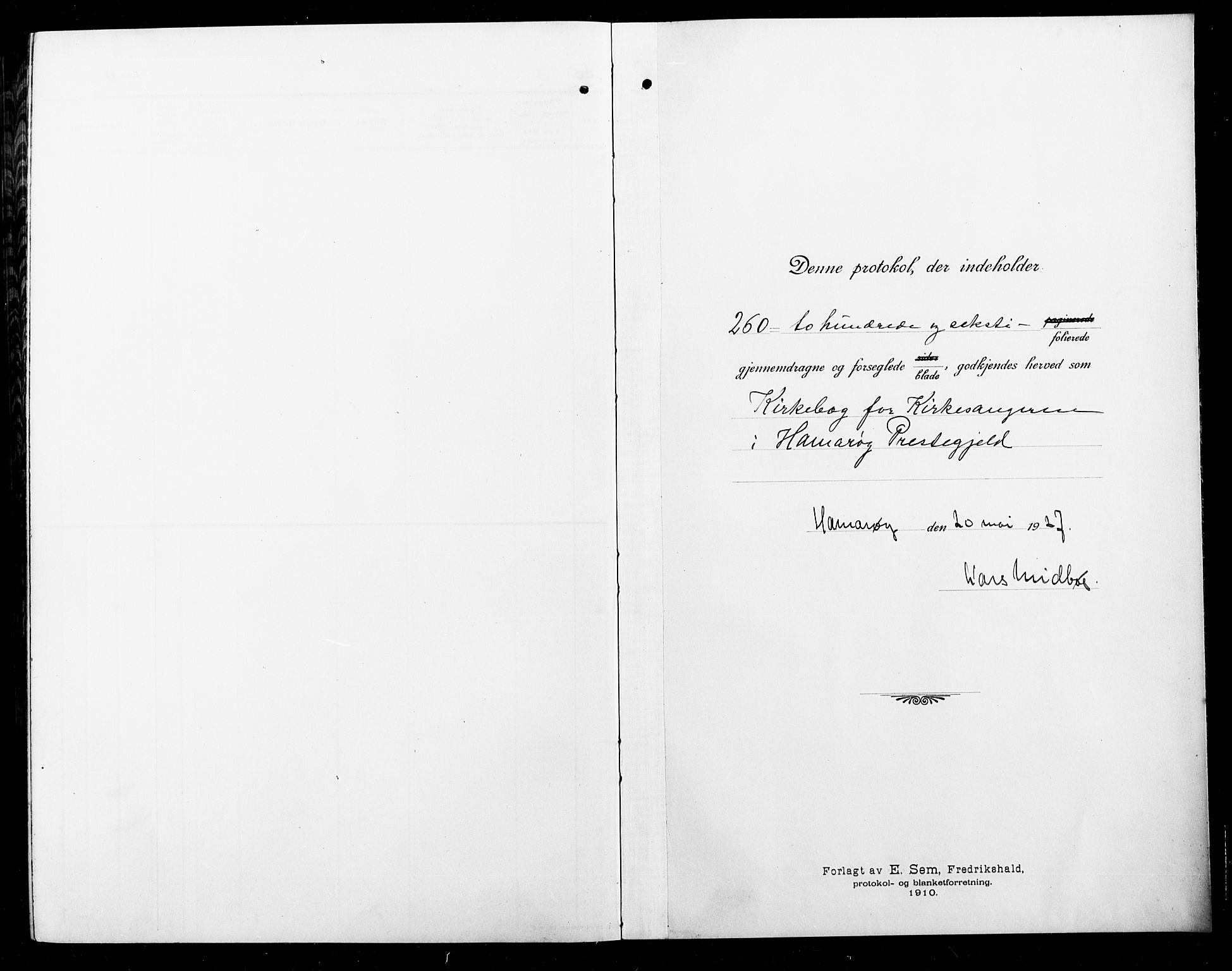 Ministerialprotokoller, klokkerbøker og fødselsregistre - Nordland, AV/SAT-A-1459/859/L0861: Klokkerbok nr. 859C07, 1910-1925