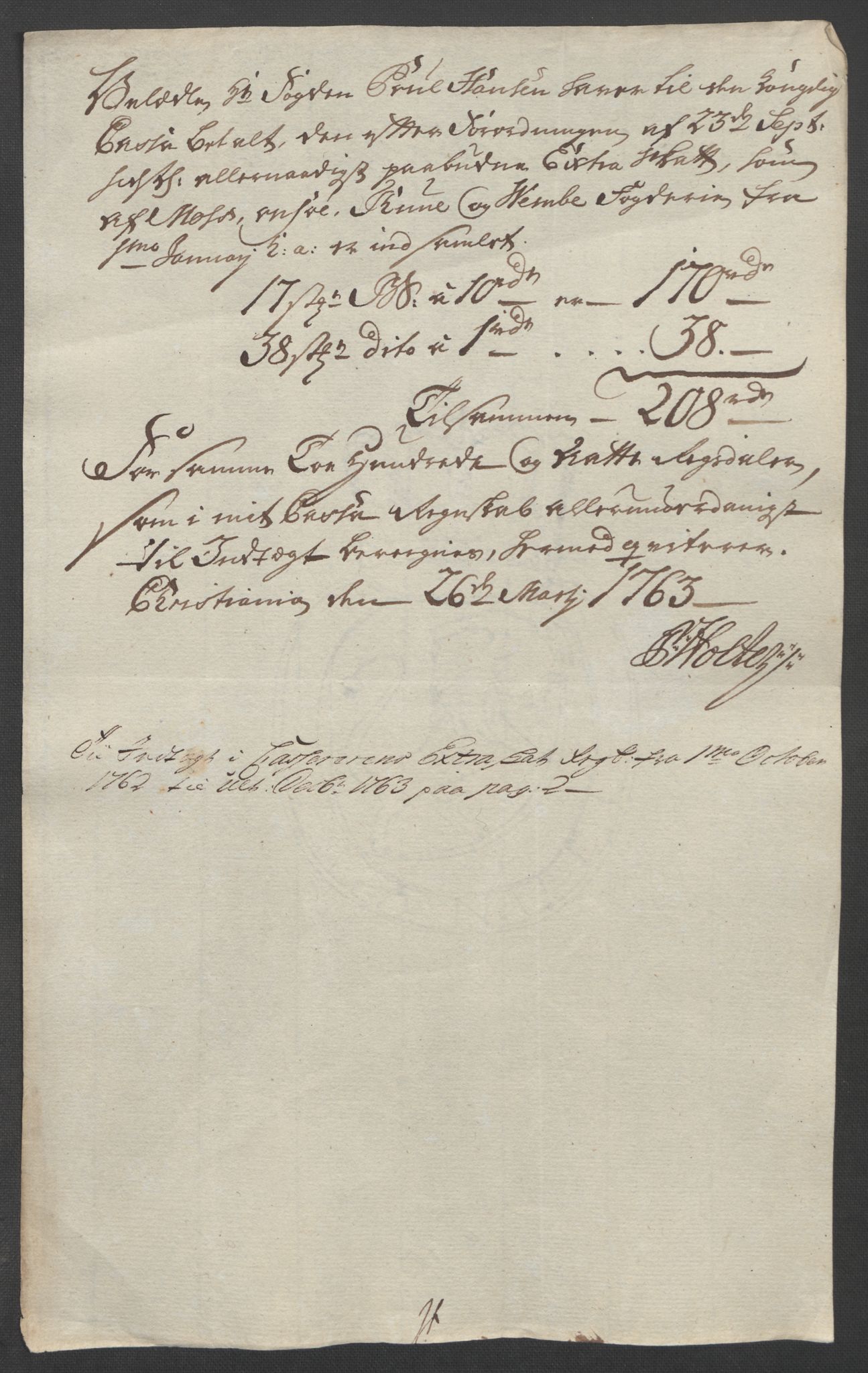 Rentekammeret inntil 1814, Reviderte regnskaper, Fogderegnskap, RA/EA-4092/R04/L0261: Ekstraskatten Moss, Onsøy, Tune, Veme og Åbygge, 1763, s. 336
