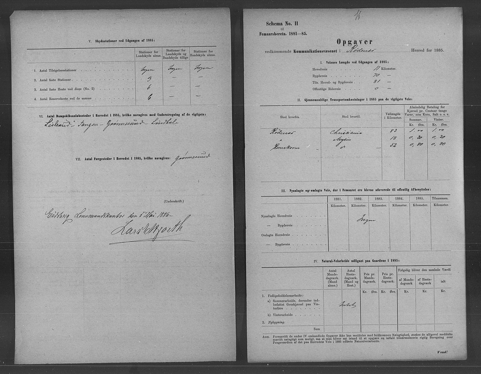 Statistisk sentralbyrå, Næringsøkonomiske emner, Generelt - Amtmennenes femårsberetninger, AV/RA-S-2233/F/Fa/L0061: --, 1881-1885, s. 735