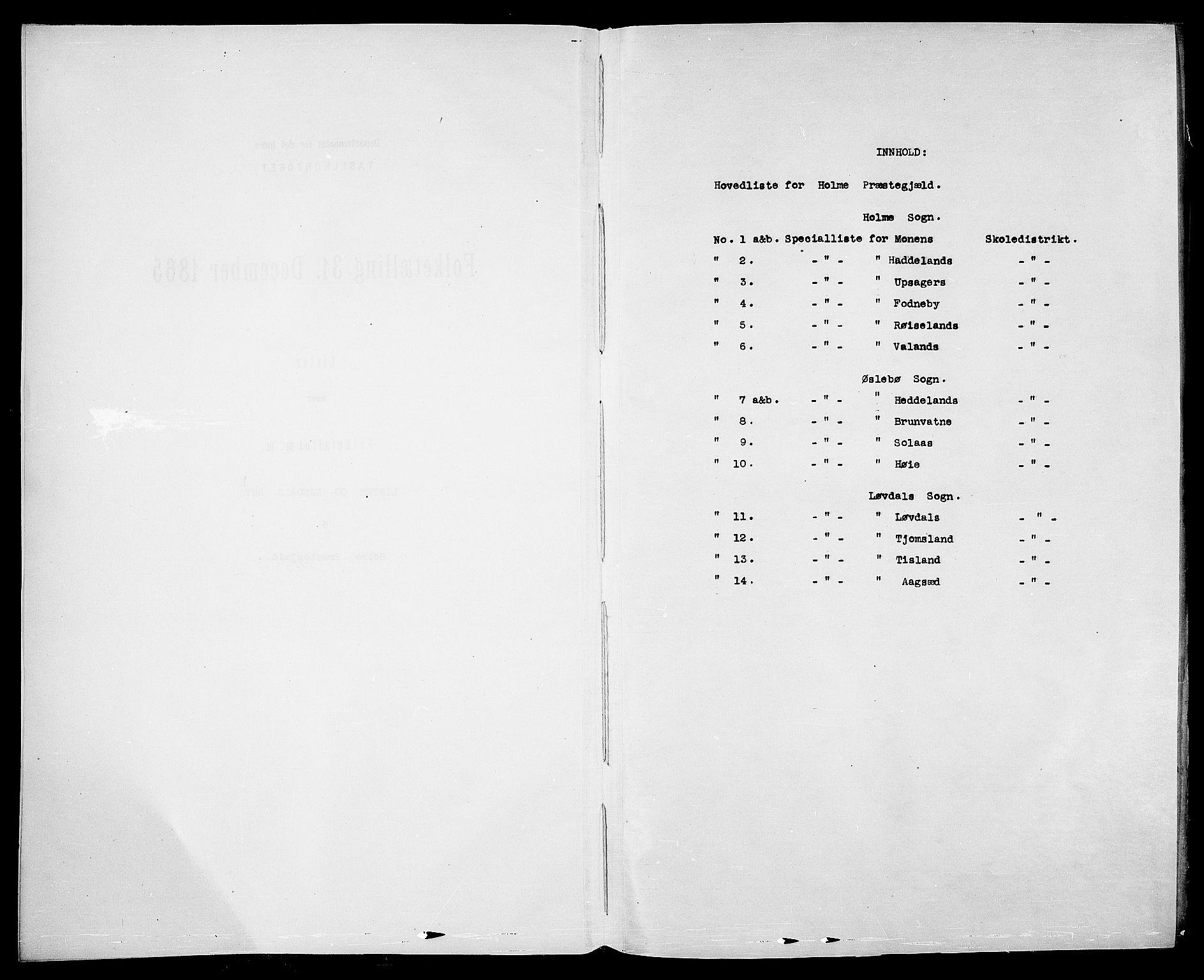 RA, Folketelling 1865 for 1020P Holum prestegjeld, 1865, s. 4