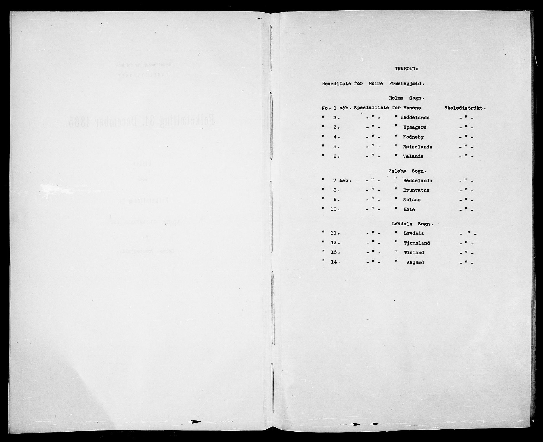 RA, Folketelling 1865 for 1020P Holum prestegjeld, 1865, s. 4