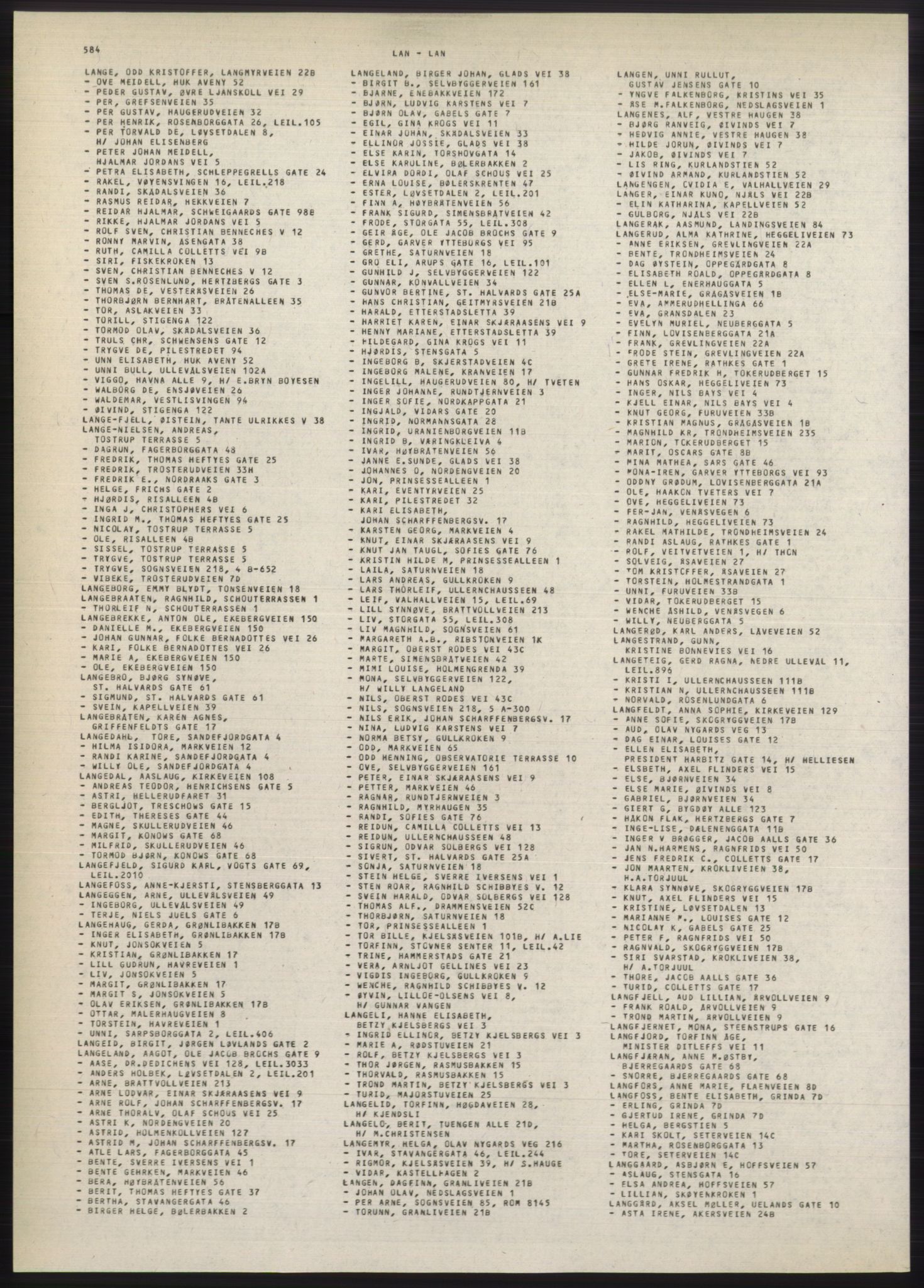Kristiania/Oslo adressebok, PUBL/-, 1980-1981, s. 584