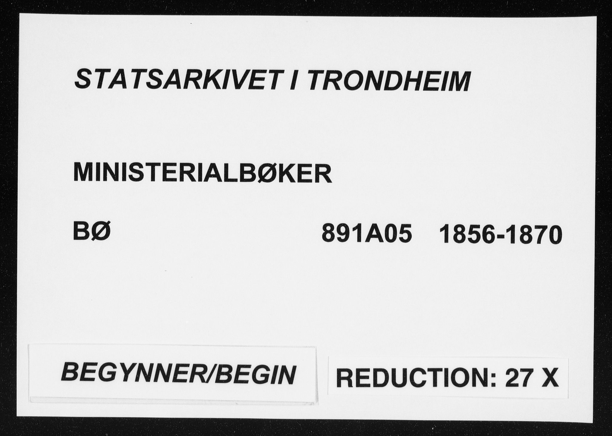 Ministerialprotokoller, klokkerbøker og fødselsregistre - Nordland, SAT/A-1459/891/L1300: Ministerialbok nr. 891A05, 1856-1870