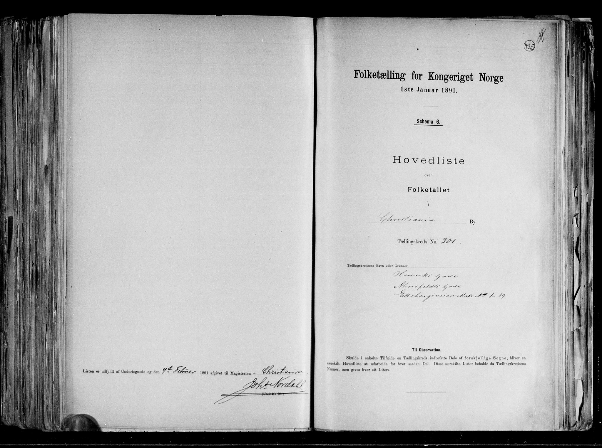 RA, Folketelling 1891 for 0301 Kristiania kjøpstad, 1891, s. 107593