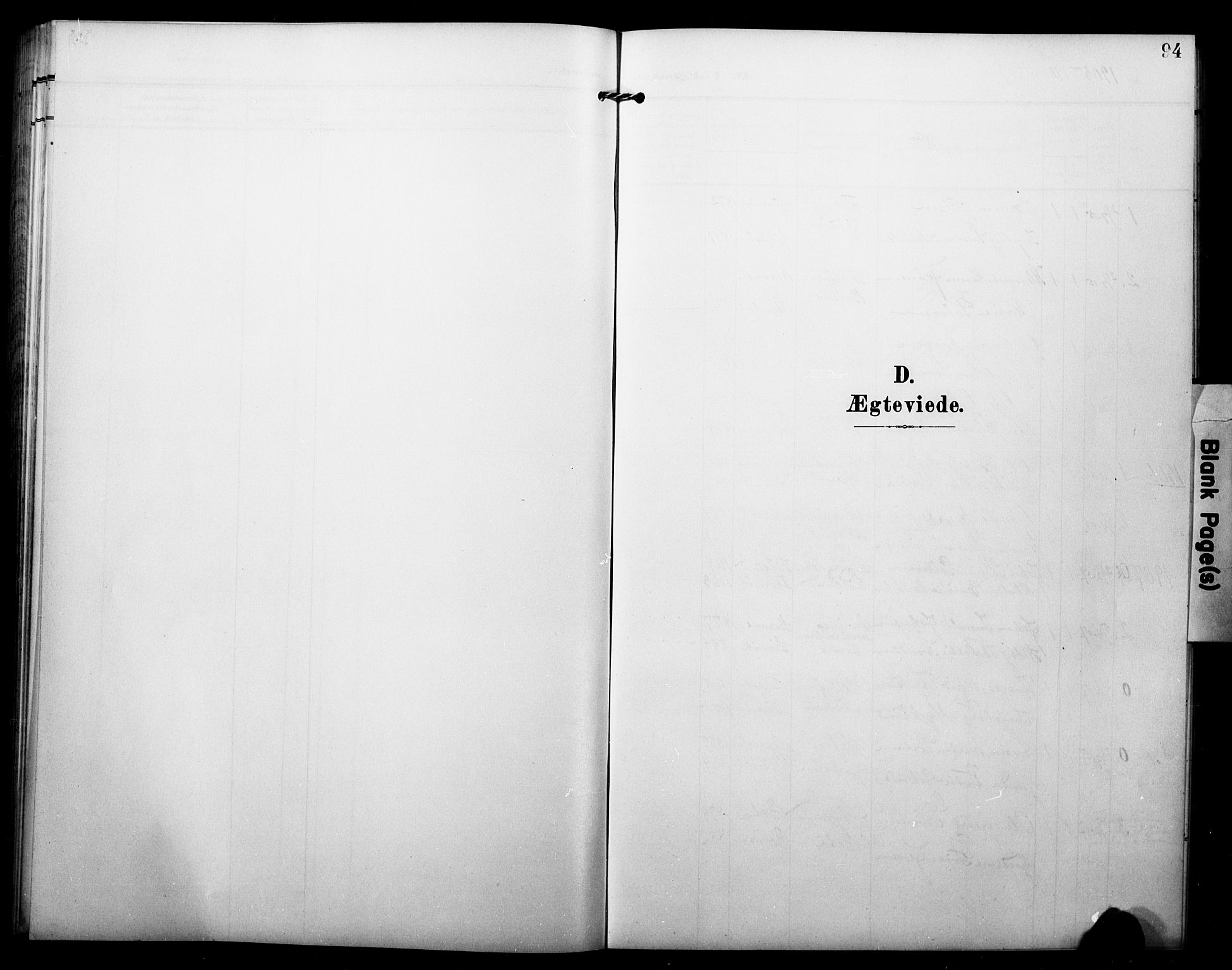 Dypvåg sokneprestkontor, SAK/1111-0007/F/Fb/Fbb/L0005: Klokkerbok nr. B 5, 1905-1924, s. 94