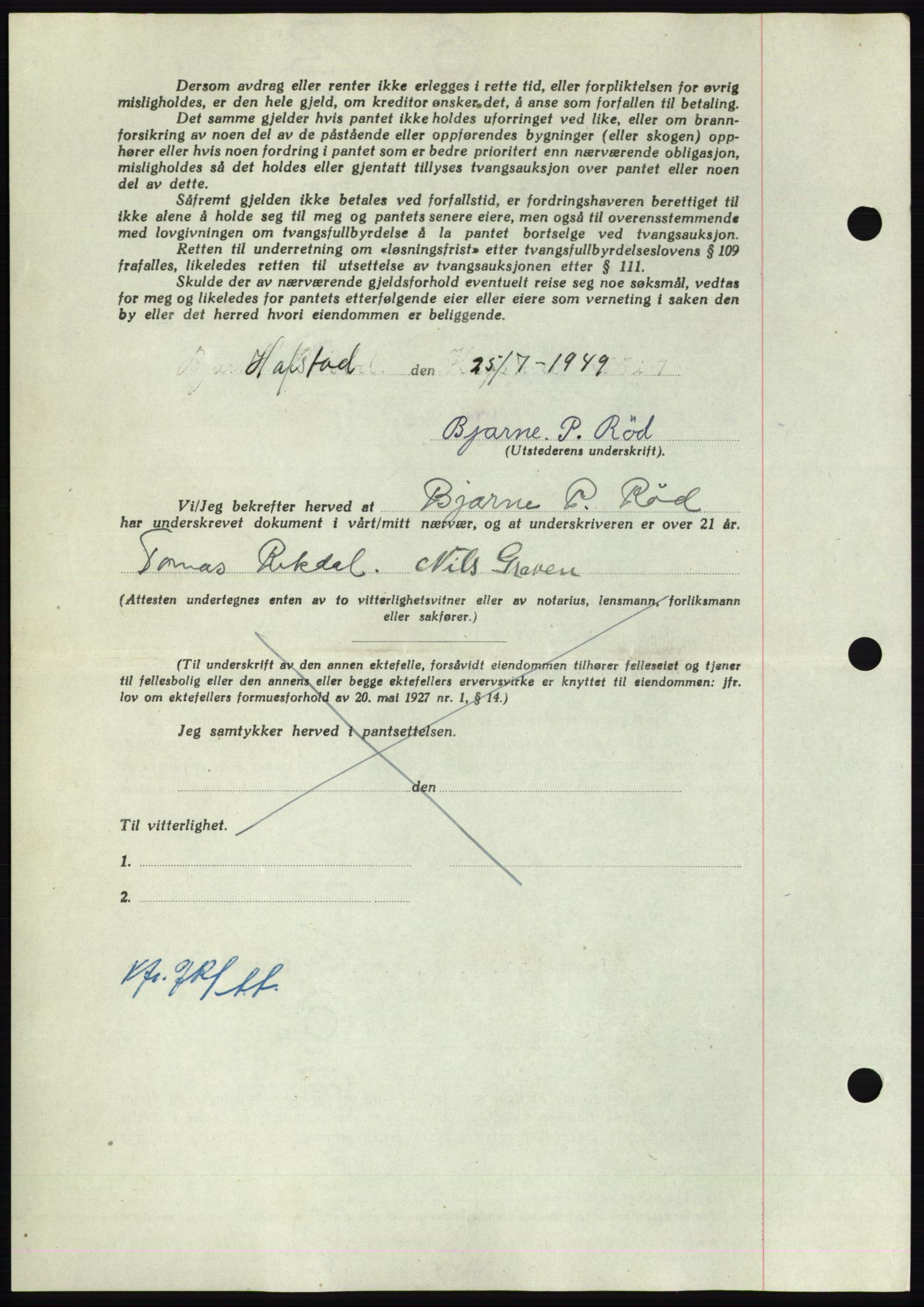 Nordmøre sorenskriveri, AV/SAT-A-4132/1/2/2Ca: Pantebok nr. B102, 1949-1949, Dagboknr: 2150/1949