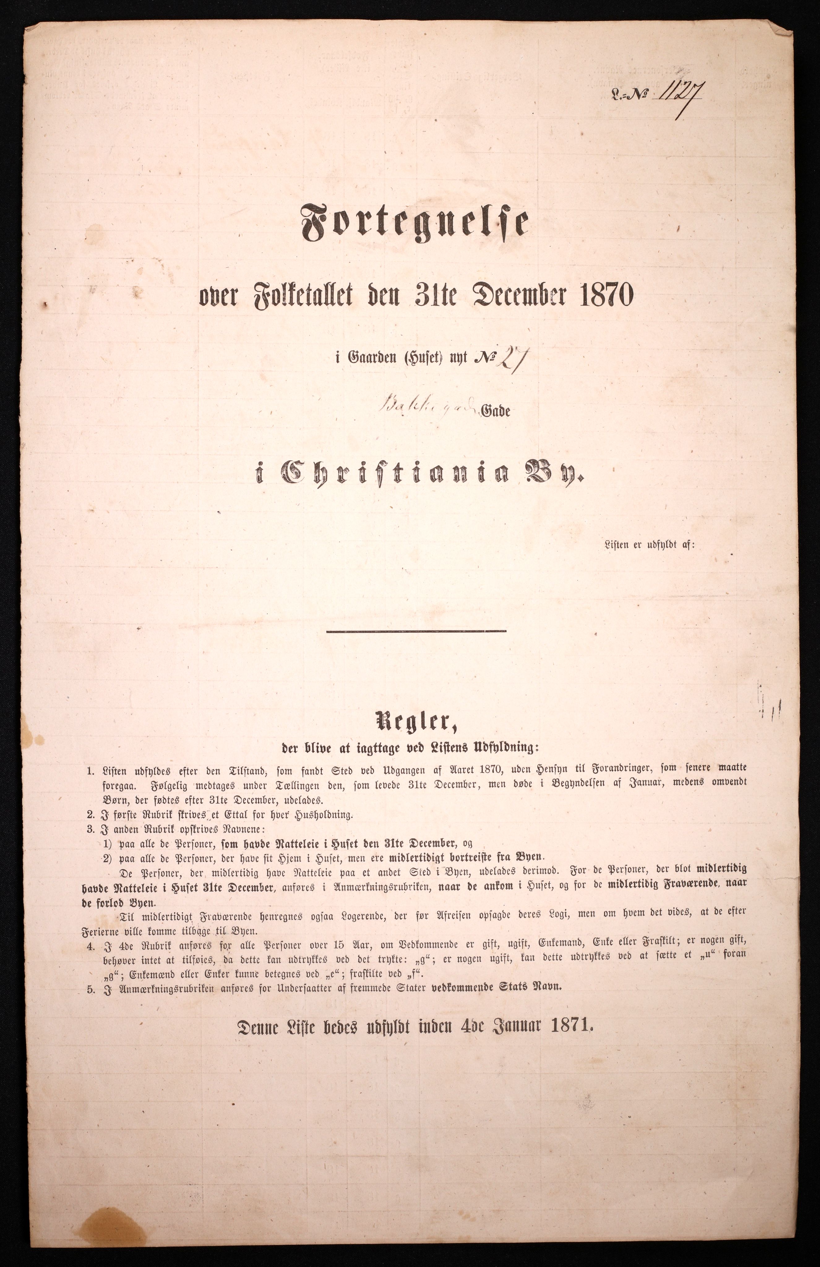 RA, Folketelling 1870 for 0301 Kristiania kjøpstad, 1870, s. 352