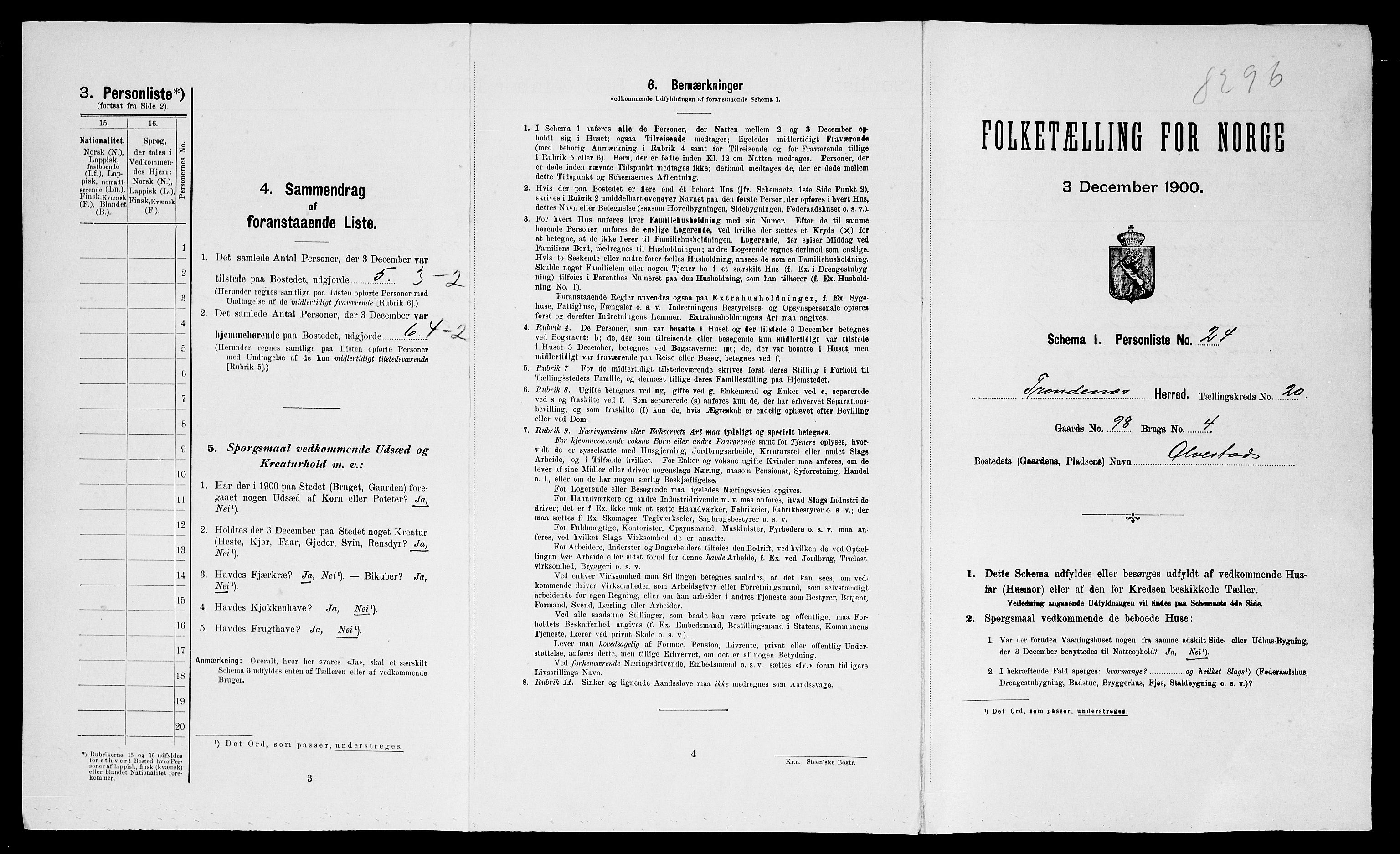 SATØ, Folketelling 1900 for 1914 Trondenes herred, 1900, s. 2411