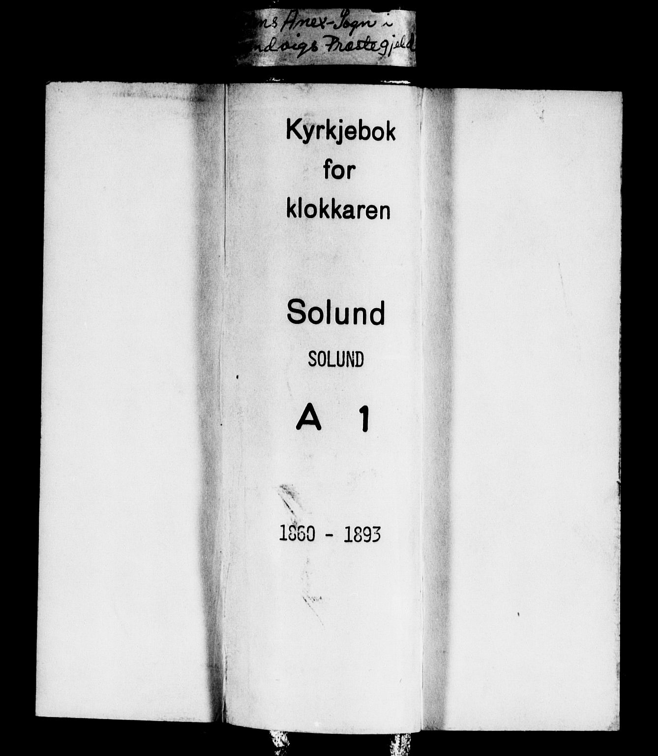 Solund sokneprestembete, SAB/A-81401: Klokkerbok nr. A 1, 1860-1893