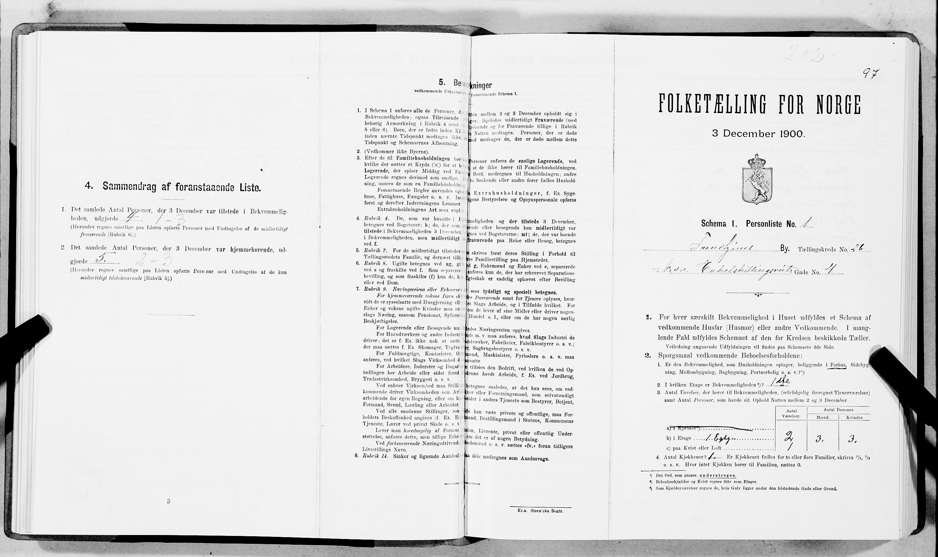 SAT, Folketelling 1900 for 1601 Trondheim kjøpstad, 1900, s. 4105