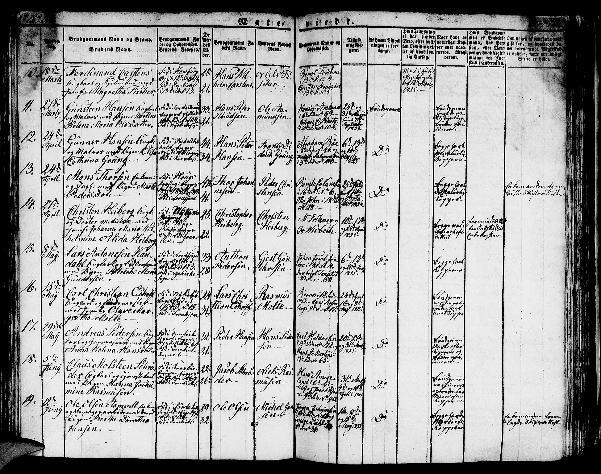 Domkirken sokneprestembete, AV/SAB-A-74801/H/Hab/L0002: Klokkerbok nr. A 2, 1821-1839, s. 402