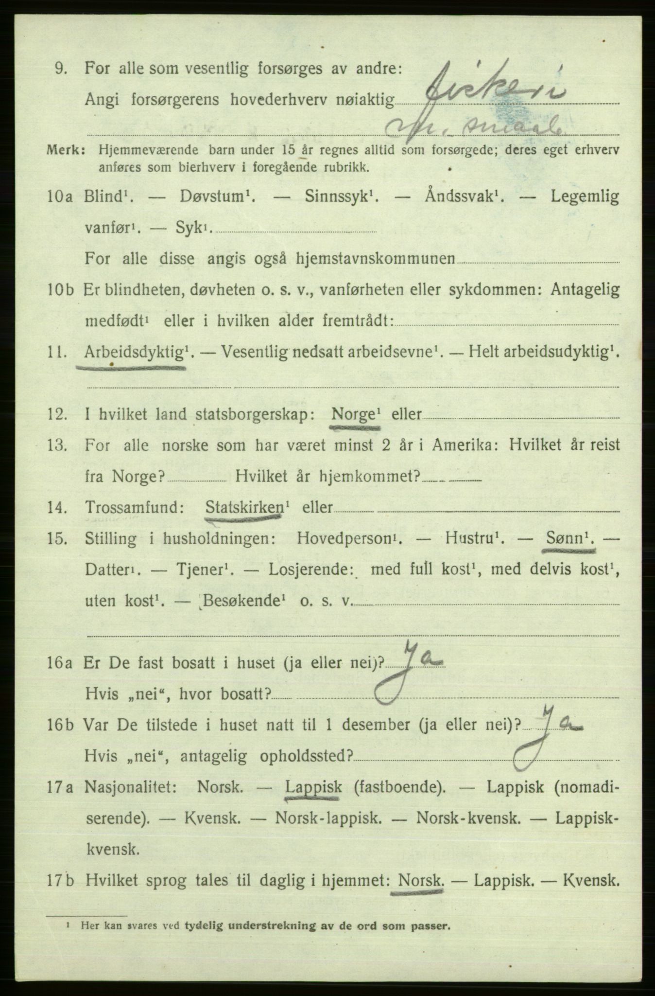 SATØ, Folketelling 1920 for 2018 Måsøy herred, 1920, s. 4413