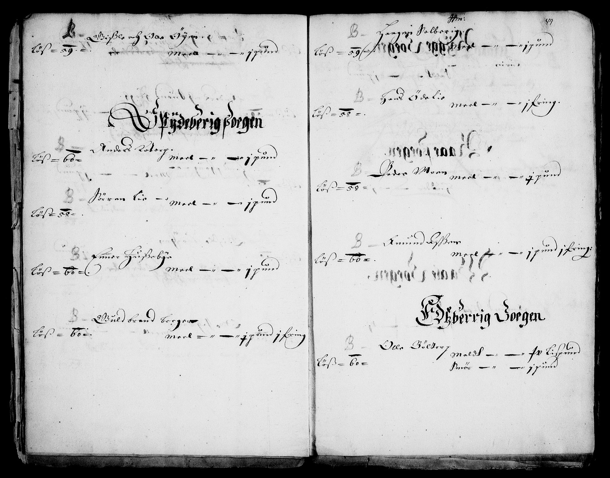 Rentekammeret inntil 1814, Realistisk ordnet avdeling, AV/RA-EA-4070/Fc/Fca/L0001/0003: [Ca I]  Akershus stift / Kristiania kapitels jordebok, 1662, s. 48-49