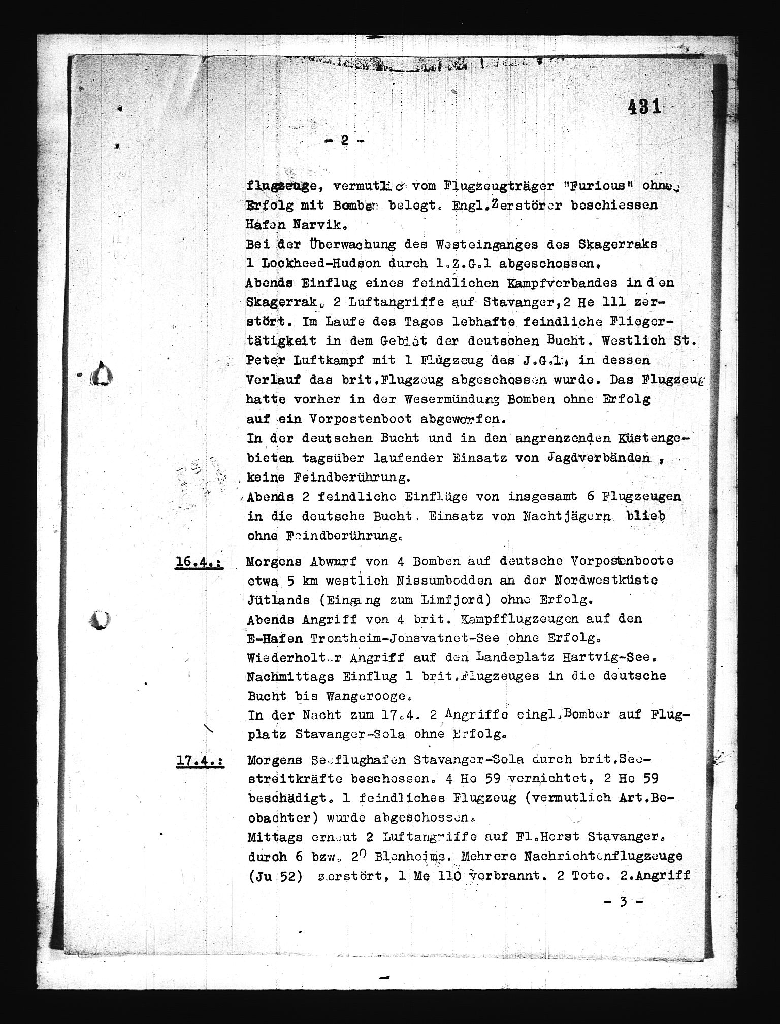 Documents Section, AV/RA-RAFA-2200/V/L0076: Amerikansk mikrofilm "Captured German Documents".
Box No. 715.  FKA jnr. 619/1954., 1940, s. 192