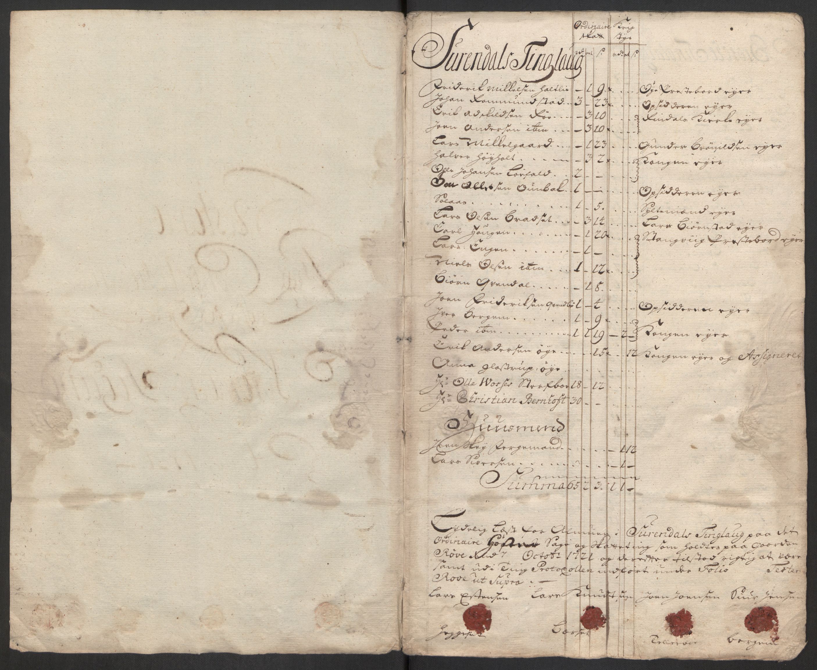 Rentekammeret inntil 1814, Reviderte regnskaper, Fogderegnskap, AV/RA-EA-4092/R56/L3754: Fogderegnskap Nordmøre, 1721, s. 385