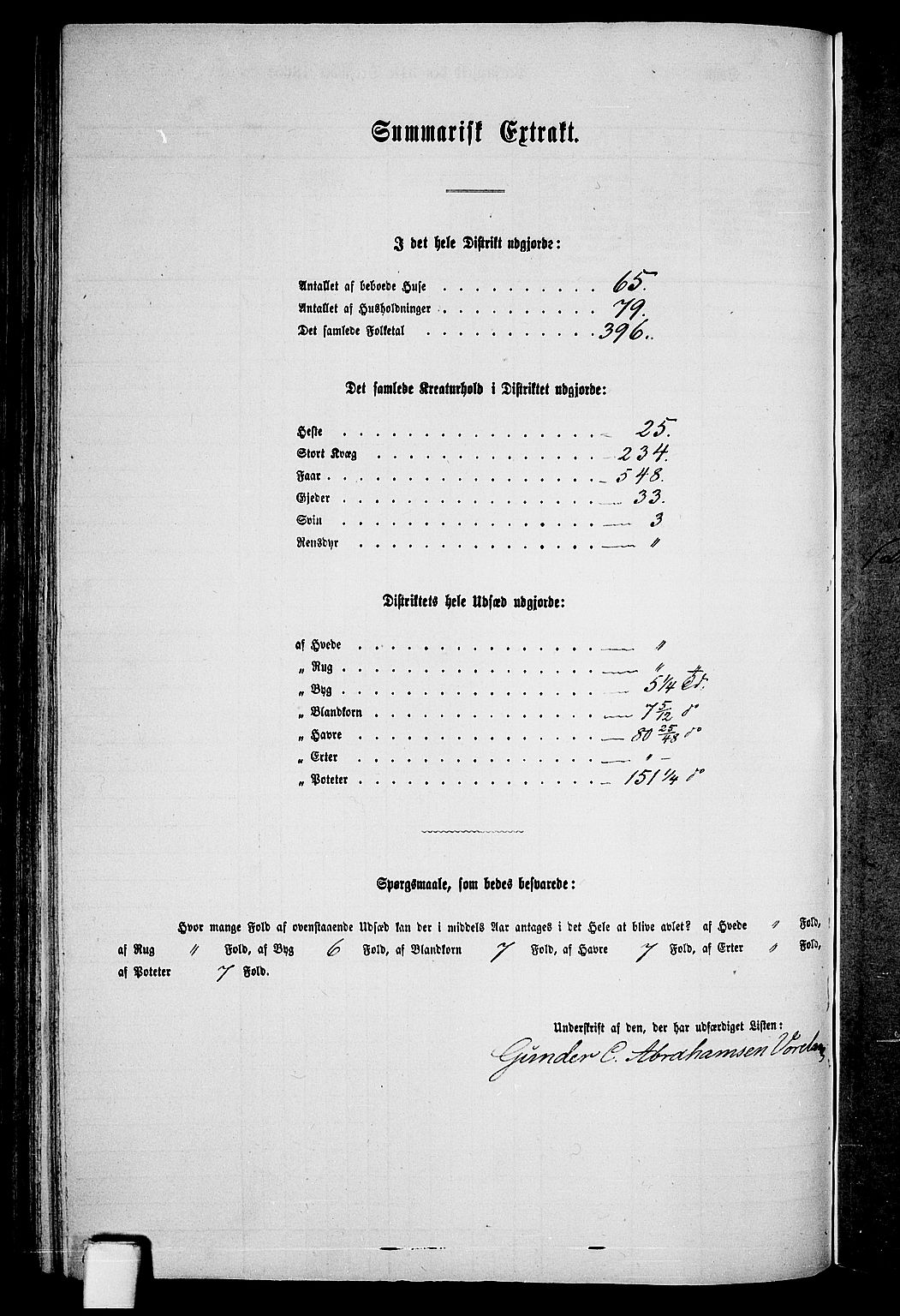 RA, Folketelling 1865 for 1042L Flekkefjord prestegjeld, Nes sokn og Hidra sokn, 1865, s. 136