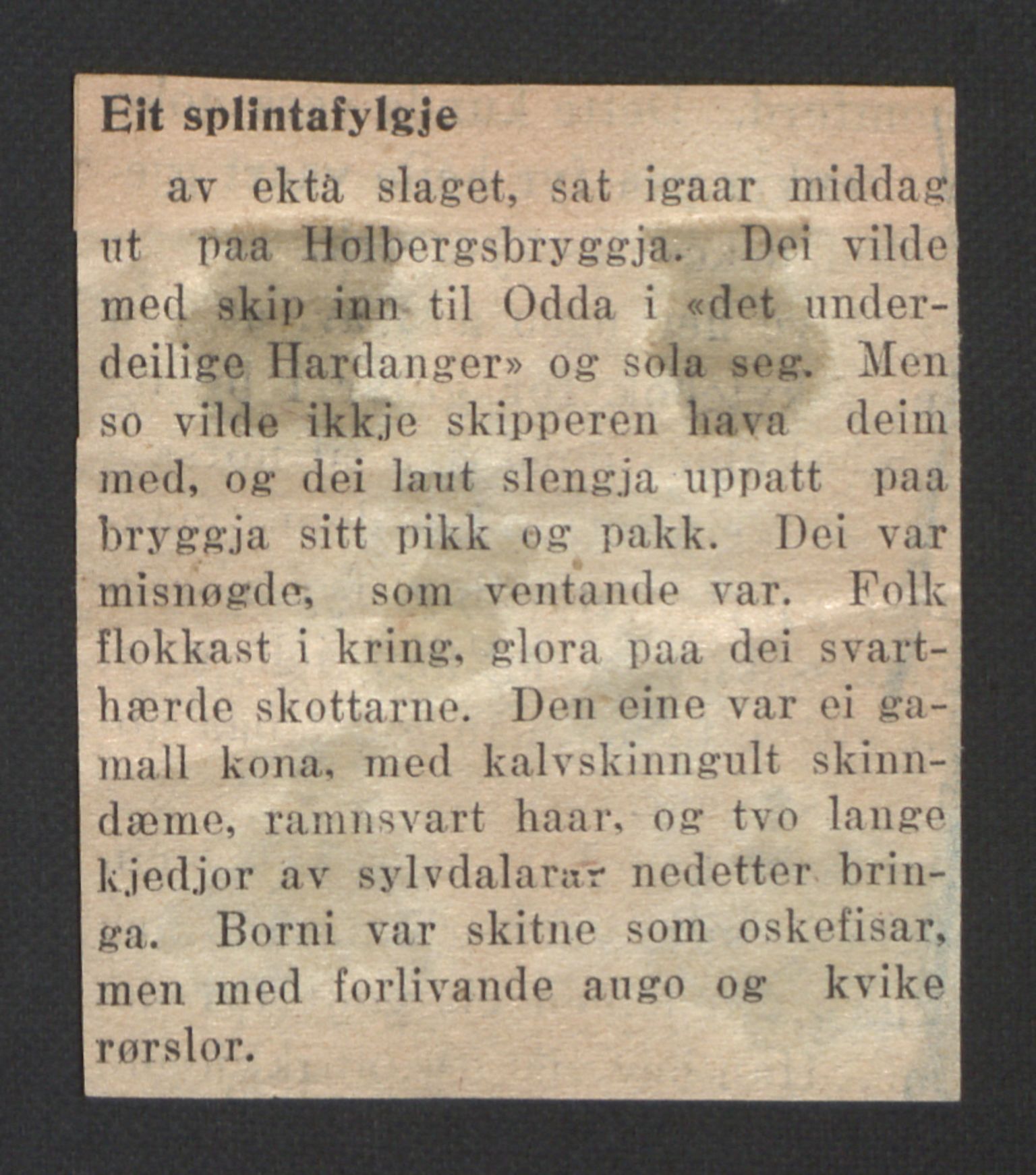Norsk Misjon Blant Hjemløse, RA/PA-0793/F/Fv/L0534: Utklipp, 1897-1919