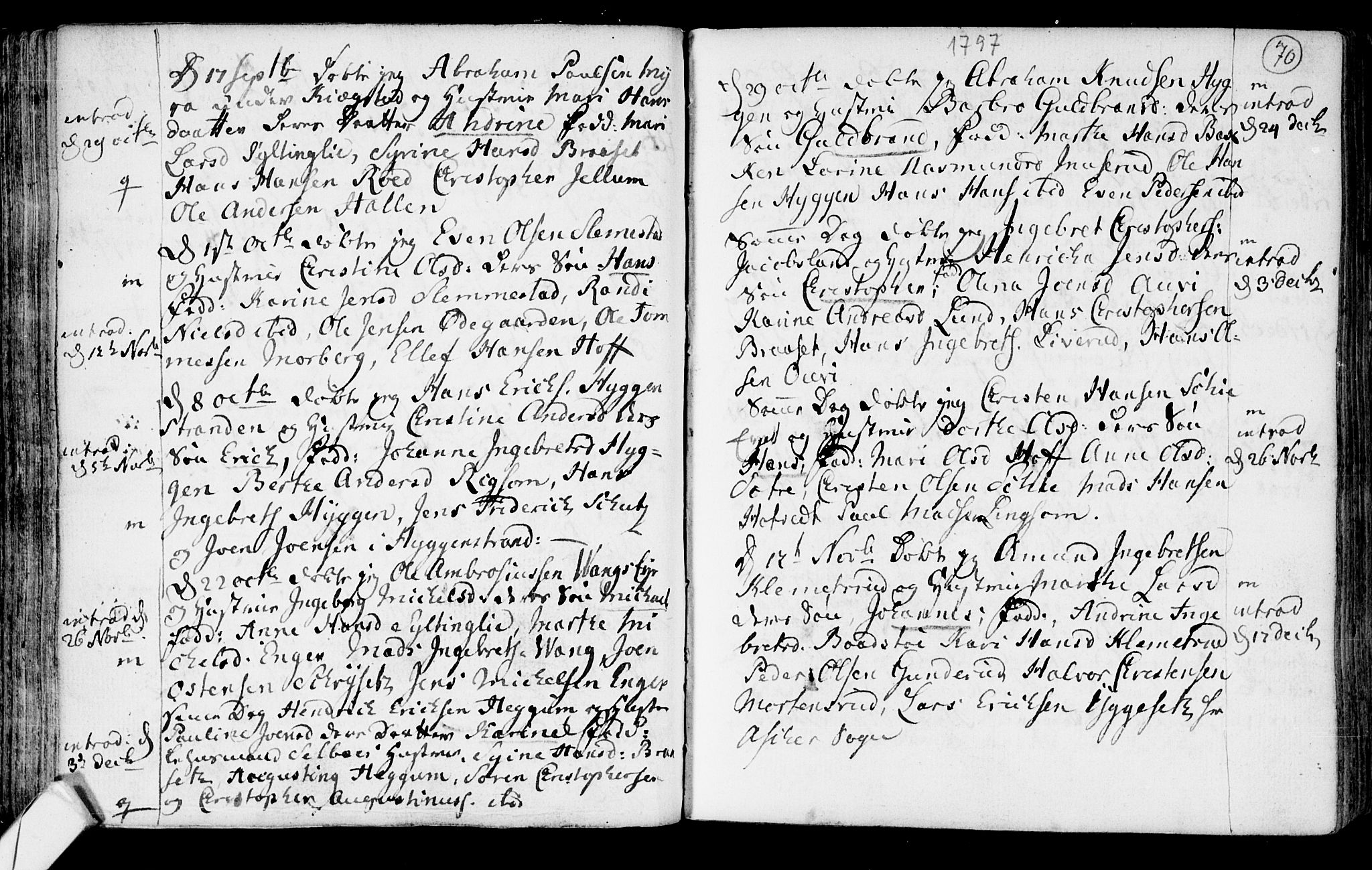 Røyken kirkebøker, AV/SAKO-A-241/F/Fa/L0003: Ministerialbok nr. 3, 1782-1813, s. 70