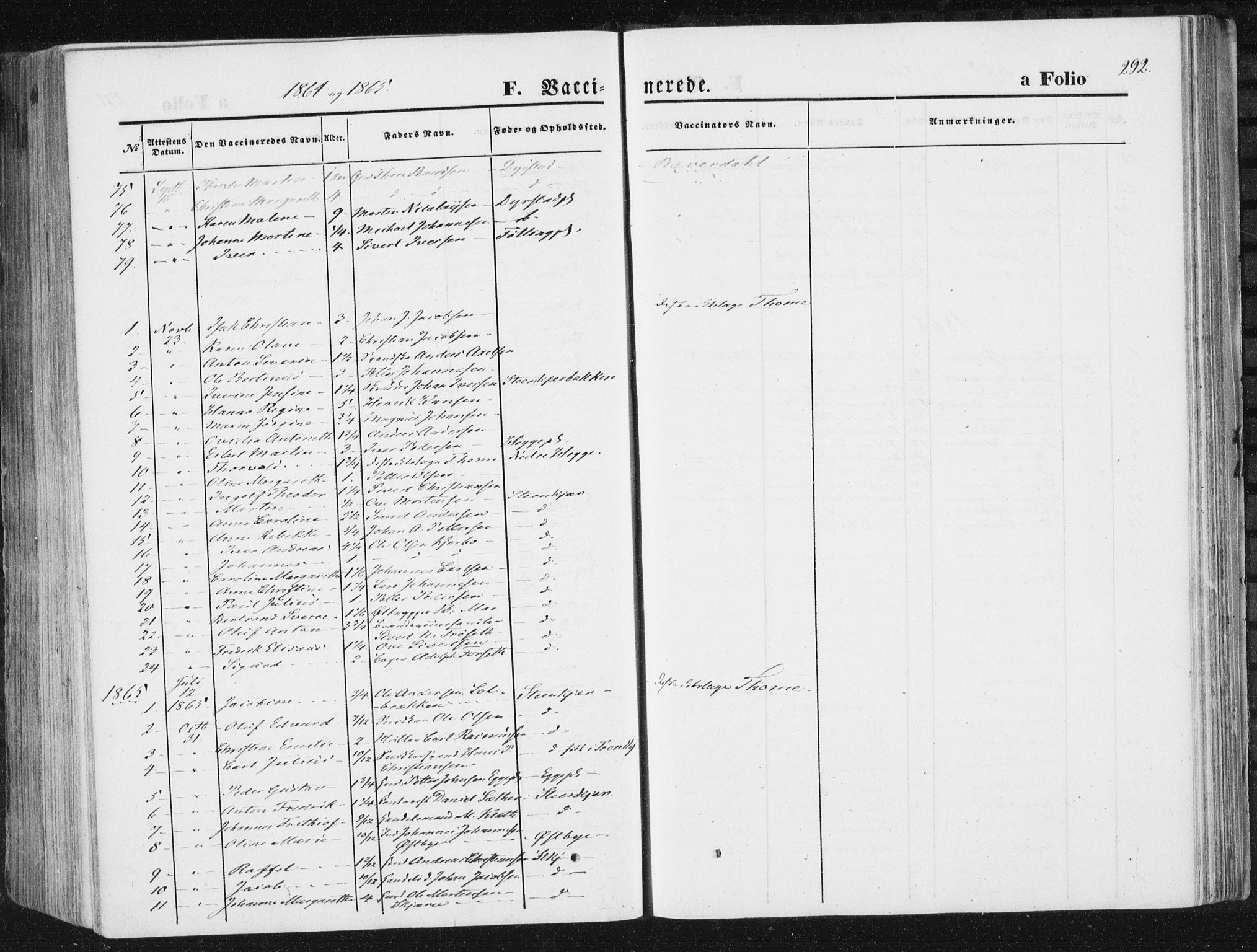 Ministerialprotokoller, klokkerbøker og fødselsregistre - Nord-Trøndelag, AV/SAT-A-1458/746/L0447: Ministerialbok nr. 746A06, 1860-1877, s. 292