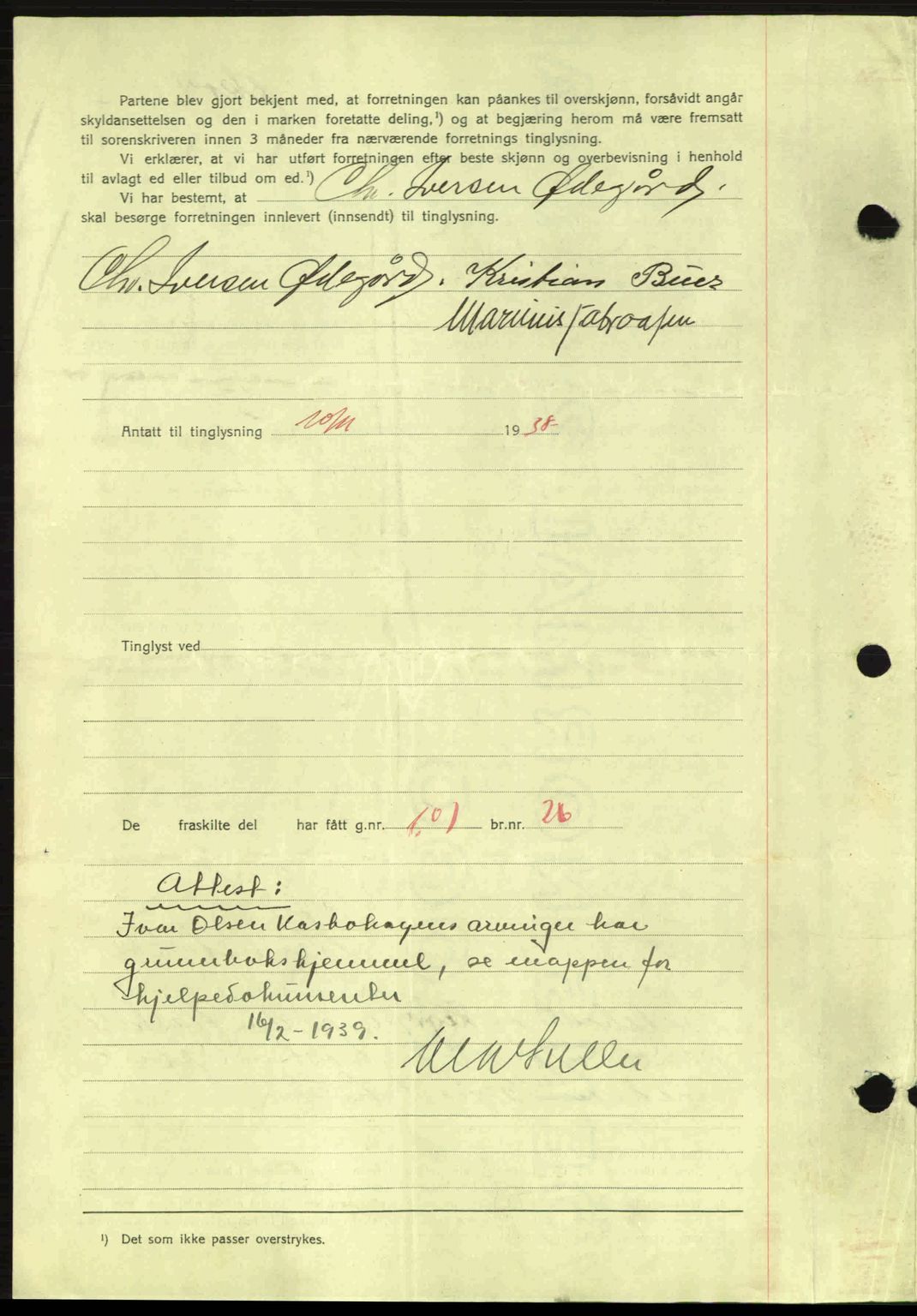 Idd og Marker sorenskriveri, AV/SAO-A-10283/G/Gb/Gbb/L0002: Pantebok nr. A2, 1937-1938, Dagboknr: 1353/1938