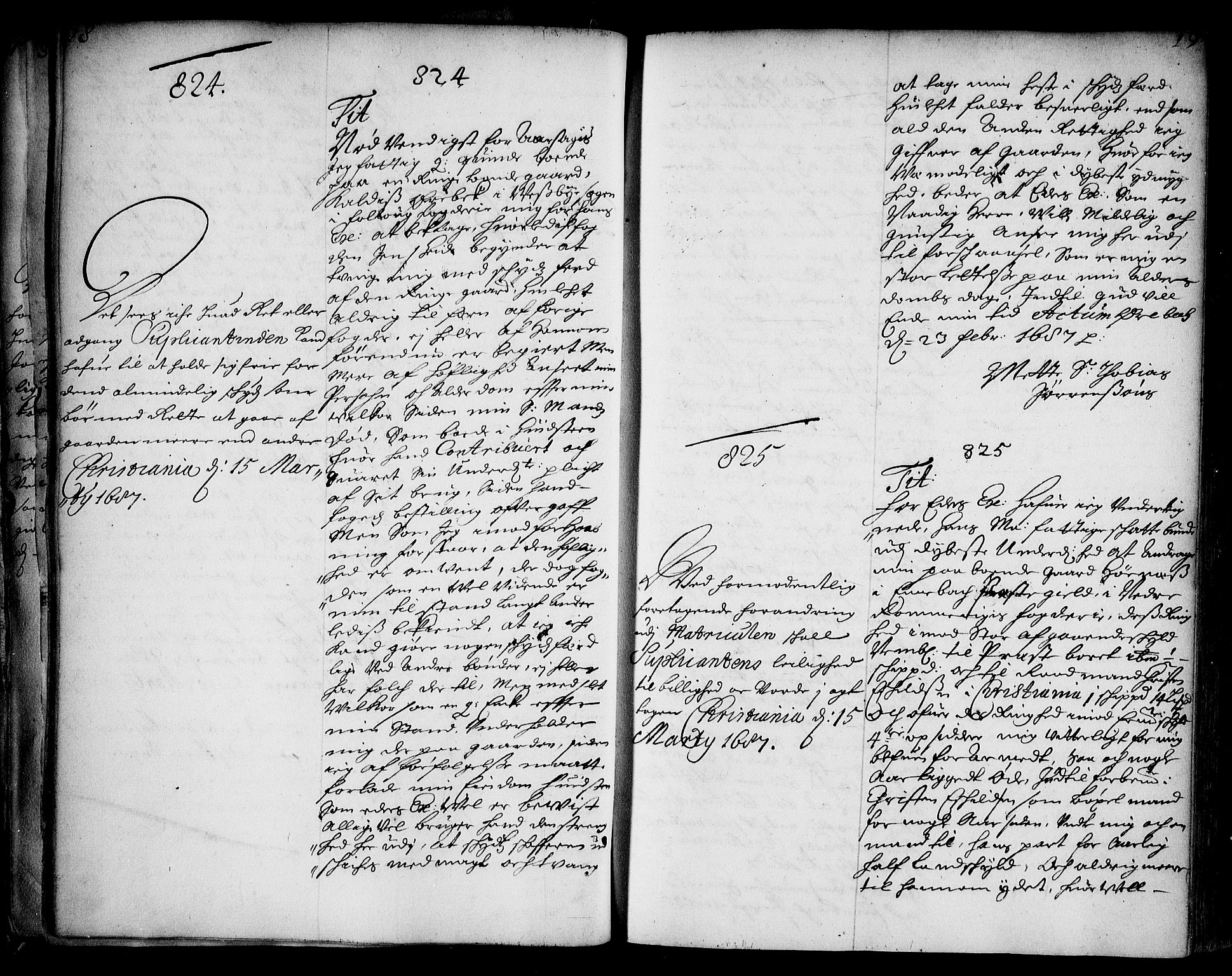 Stattholderembetet 1572-1771, AV/RA-EA-2870/Ae/L0004: Supplikasjons- og resolusjonsprotokoll, 1687, s. 18b-19a