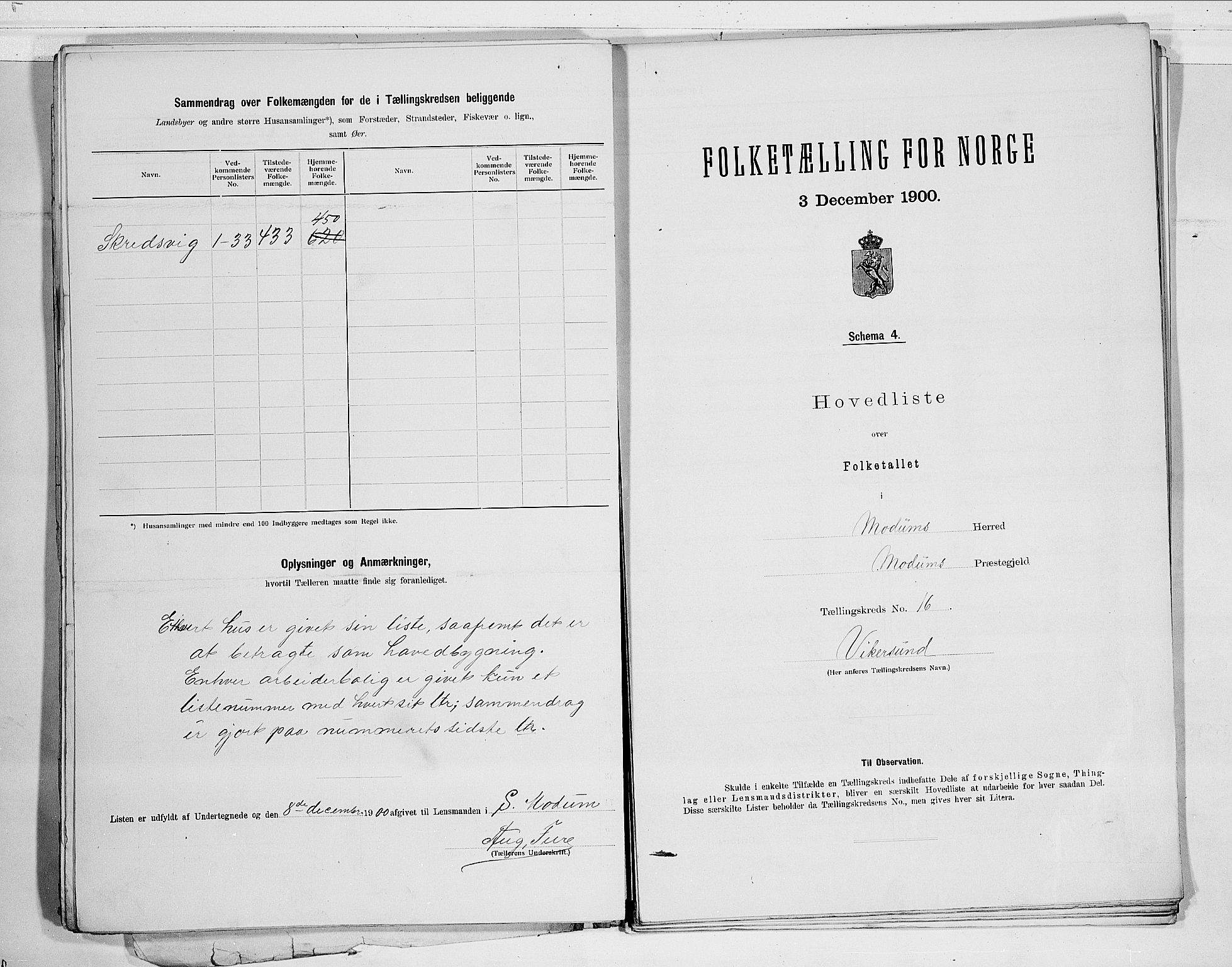 RA, Folketelling 1900 for 0623 Modum herred, 1900, s. 40