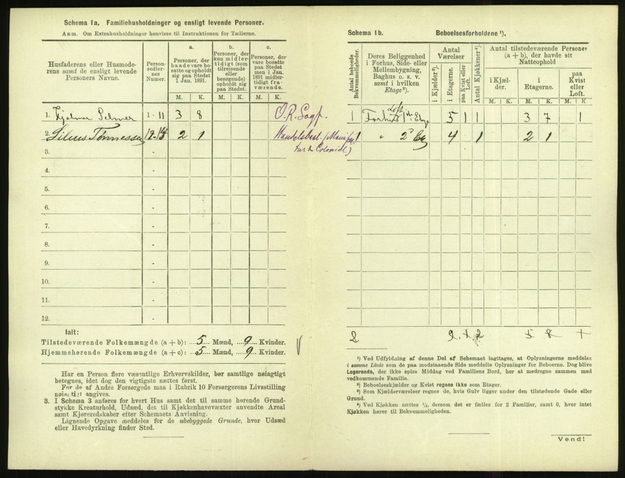 RA, Folketelling 1891 for 1002 Mandal ladested, 1891, s. 546