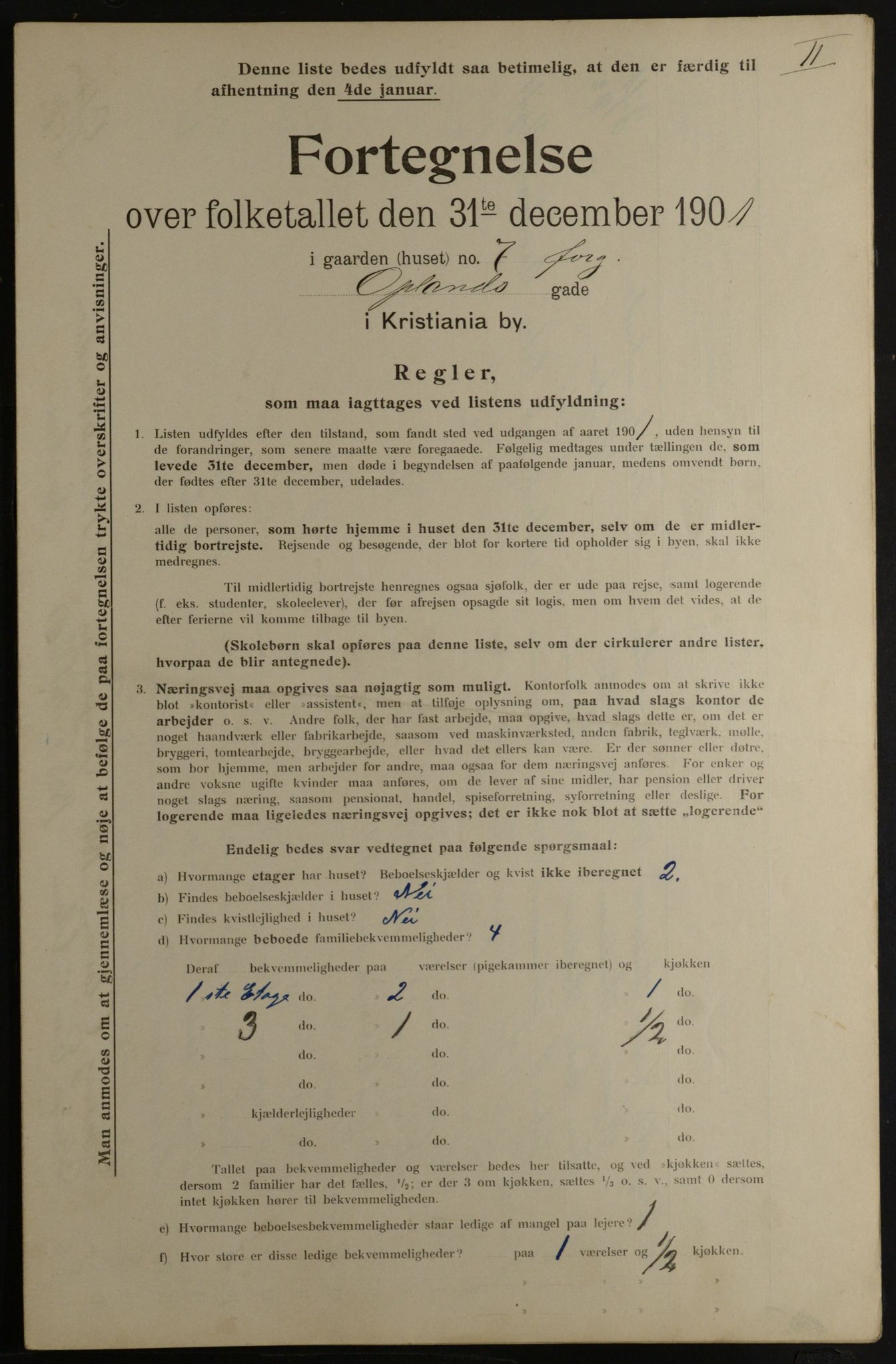 OBA, Kommunal folketelling 31.12.1901 for Kristiania kjøpstad, 1901, s. 11600